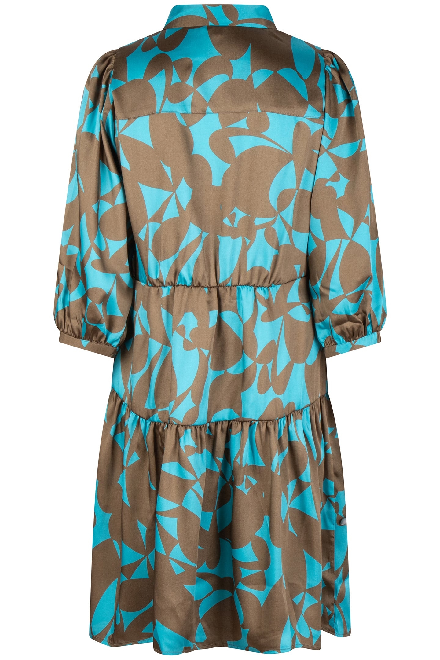 DRESS SATEEN EXPRESSIVE ROOTS PRINT 5