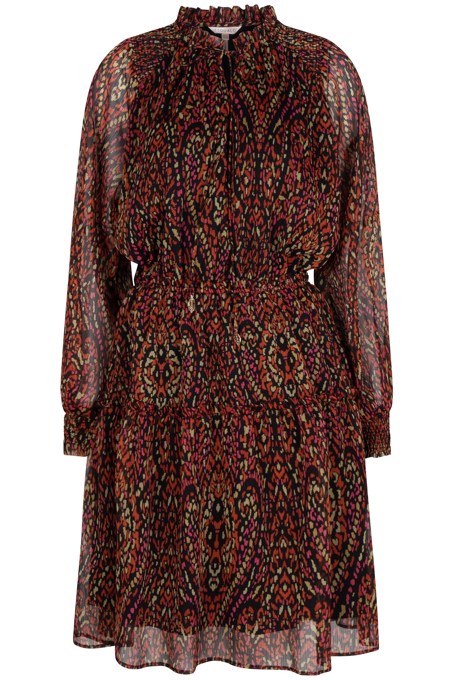 DRESS SHORT CHIFFON REWILDING PRINT 6