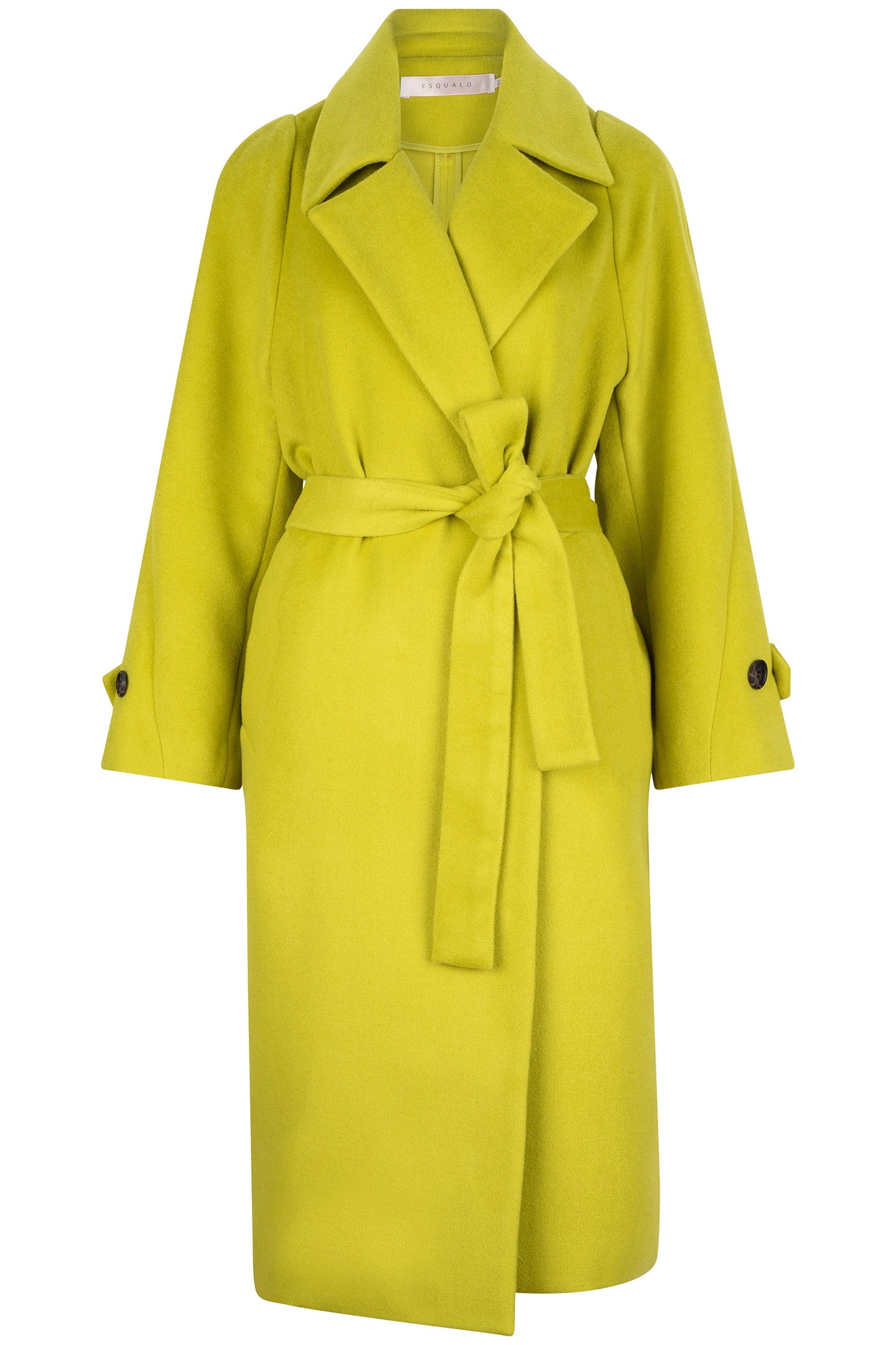 COAT LONG BELT LIME 5