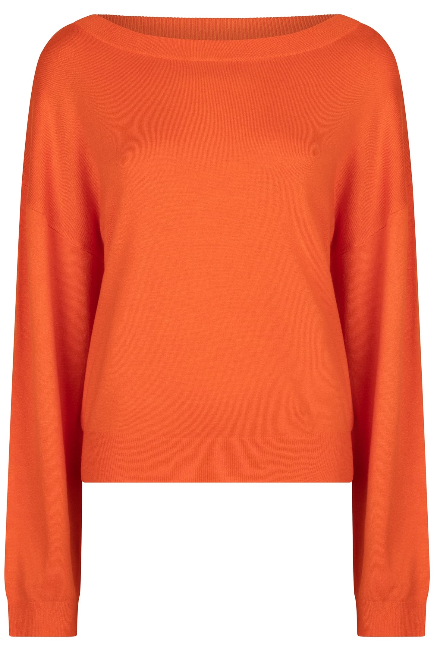 SWEATER BOXY BASIC KNIT ORANGE 3
