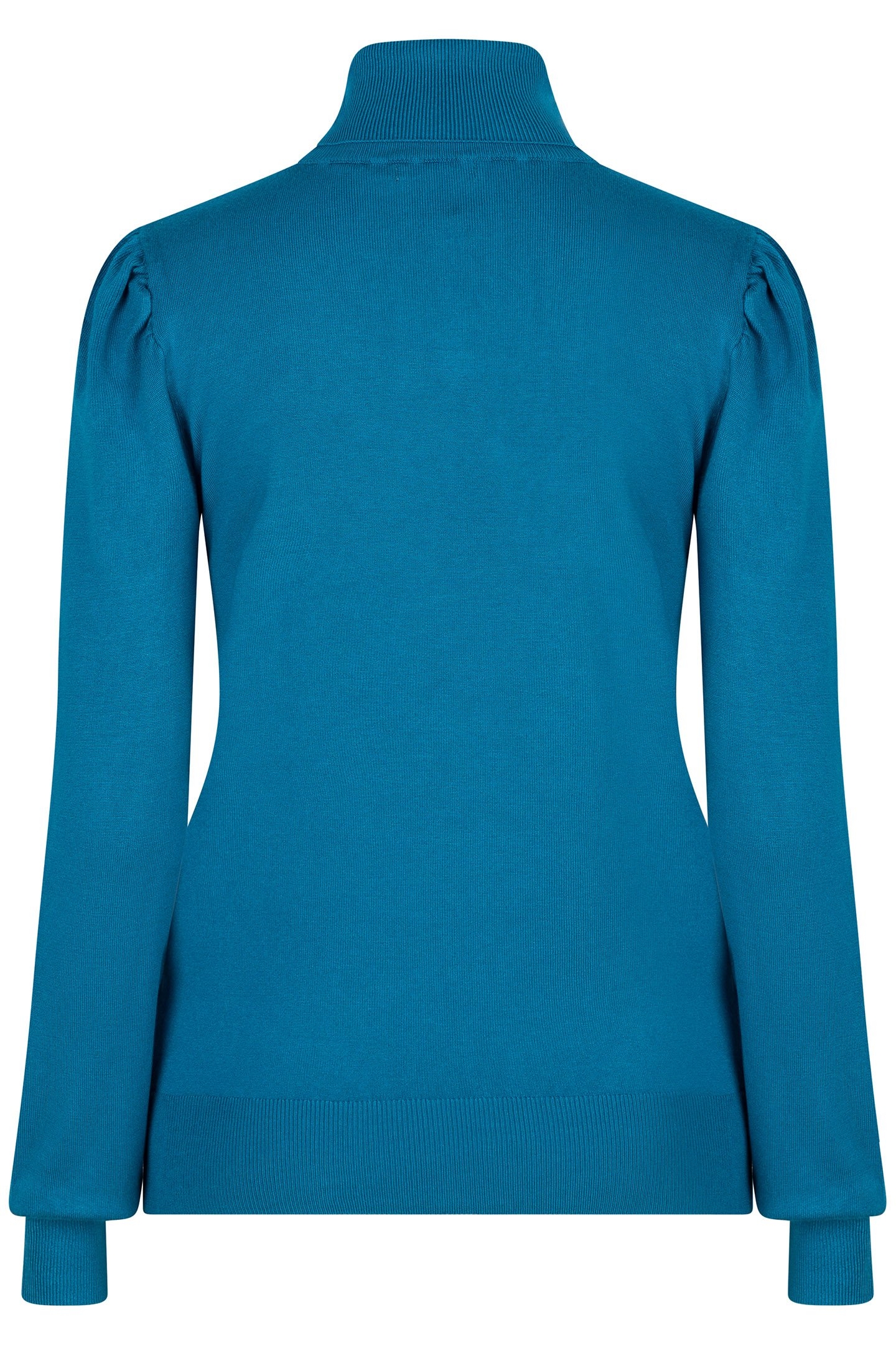 SWEATER FANCY DETAIL SHLDR BASIC KNIT PETROL 4