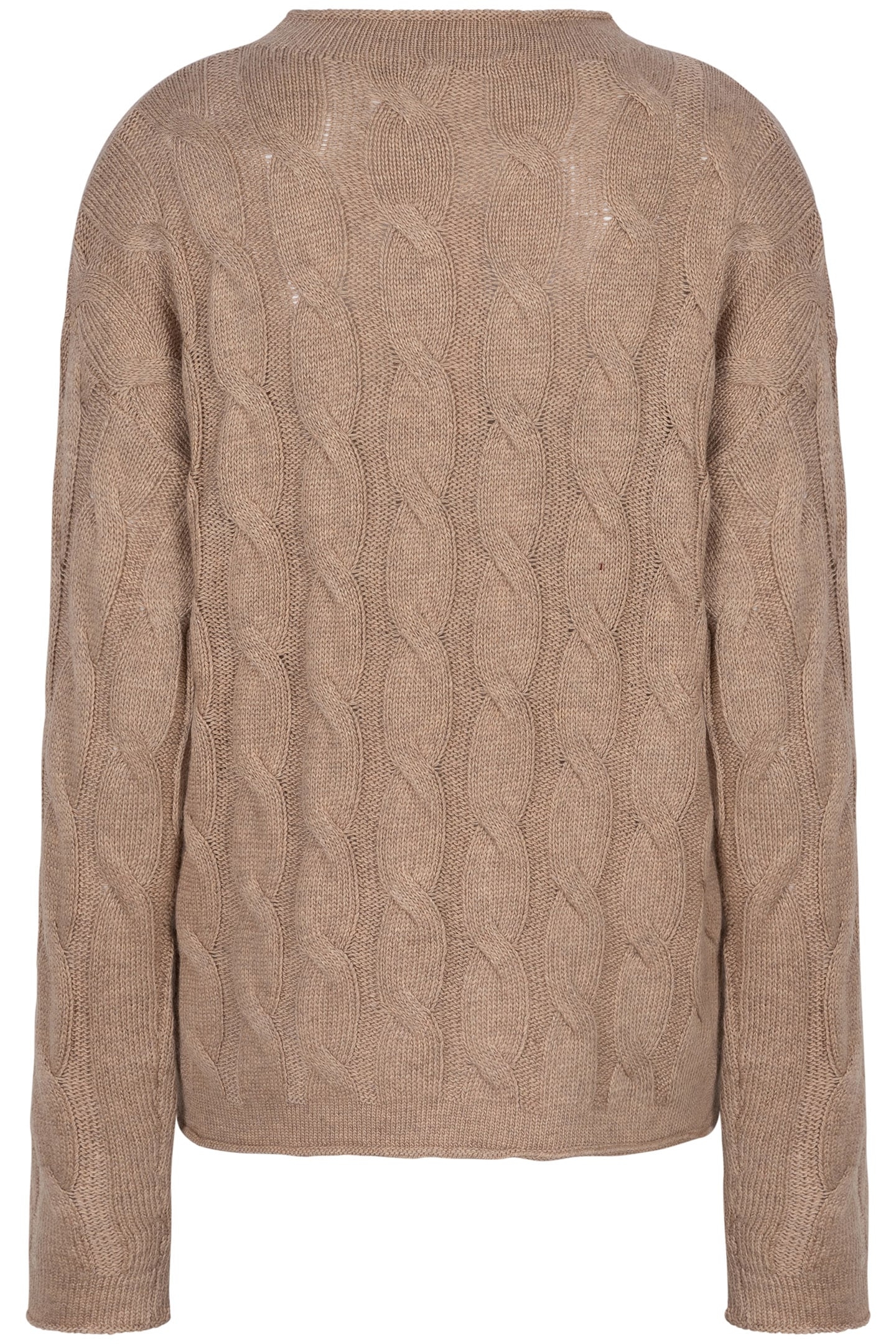 SWEATER CABLES TURTLE NECK CAMEL 6