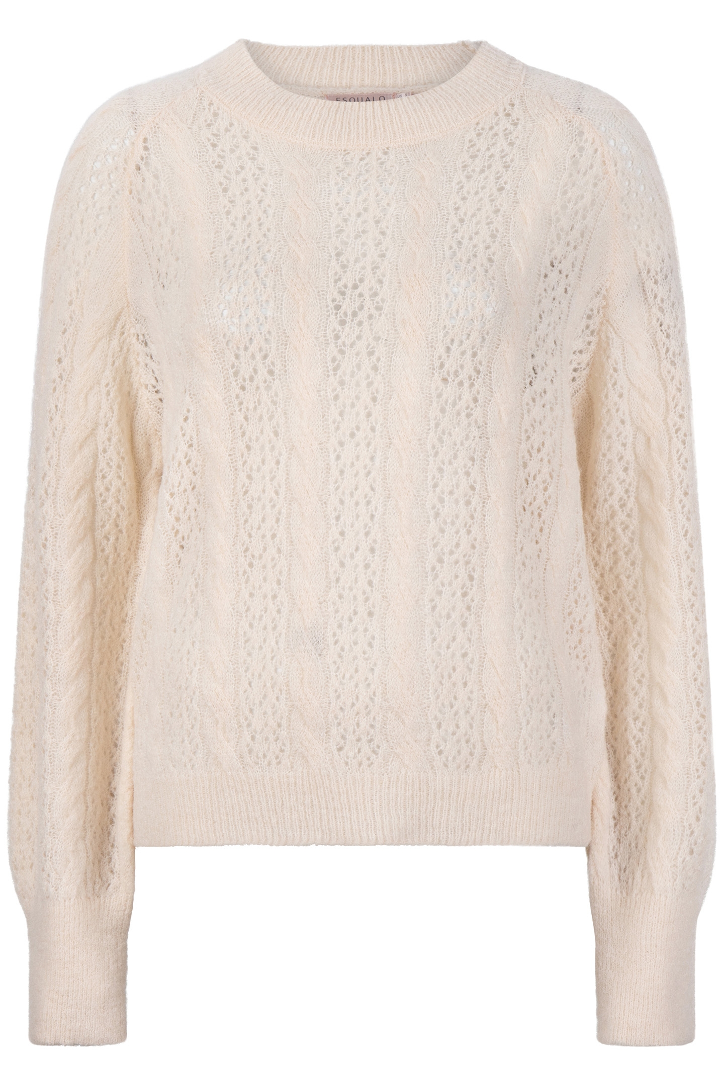 SWEATER CABLE AJOUR LIGHT SAND 5