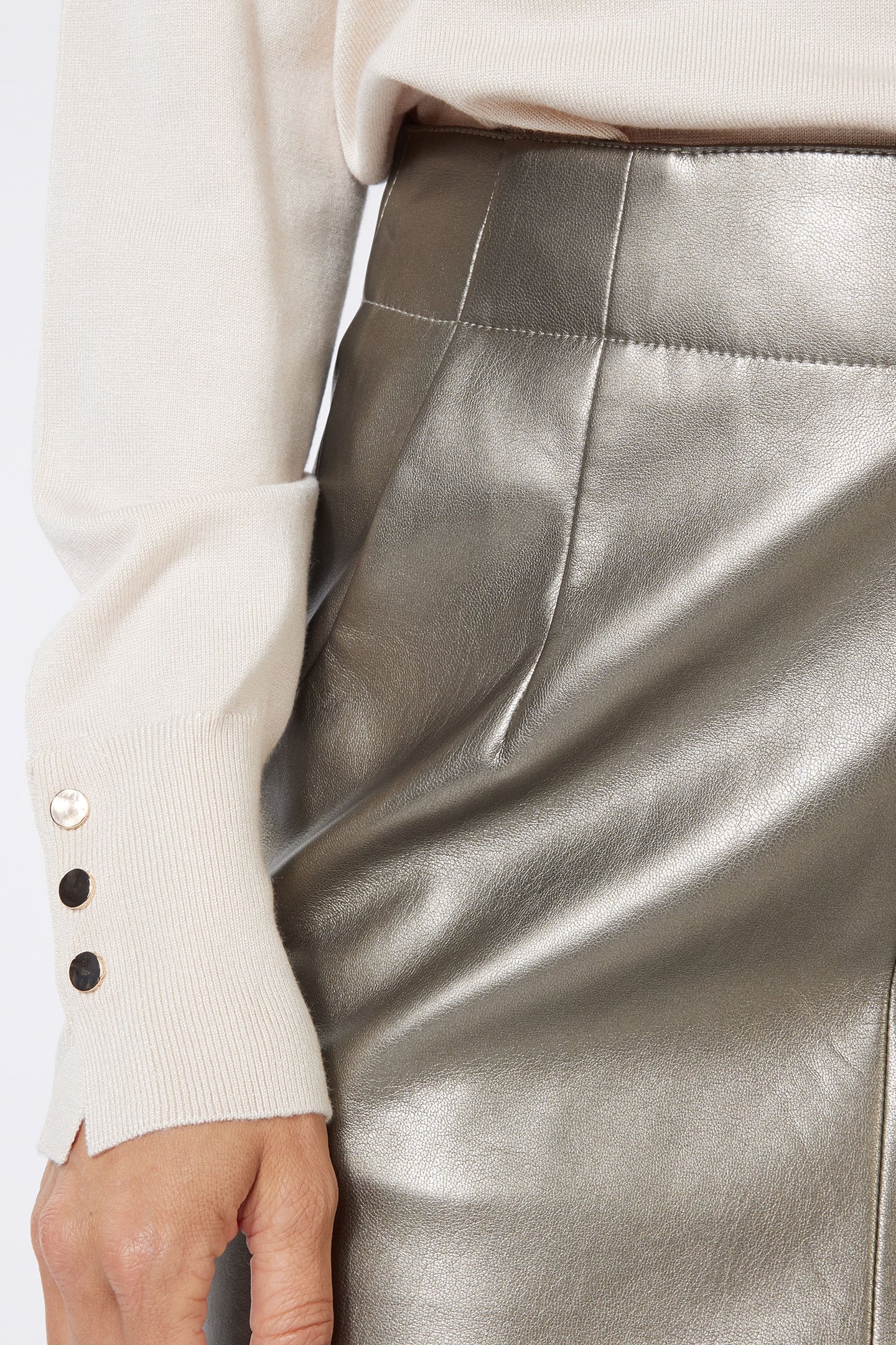 SKIRT PENCIL PU SOFT GOLD 6