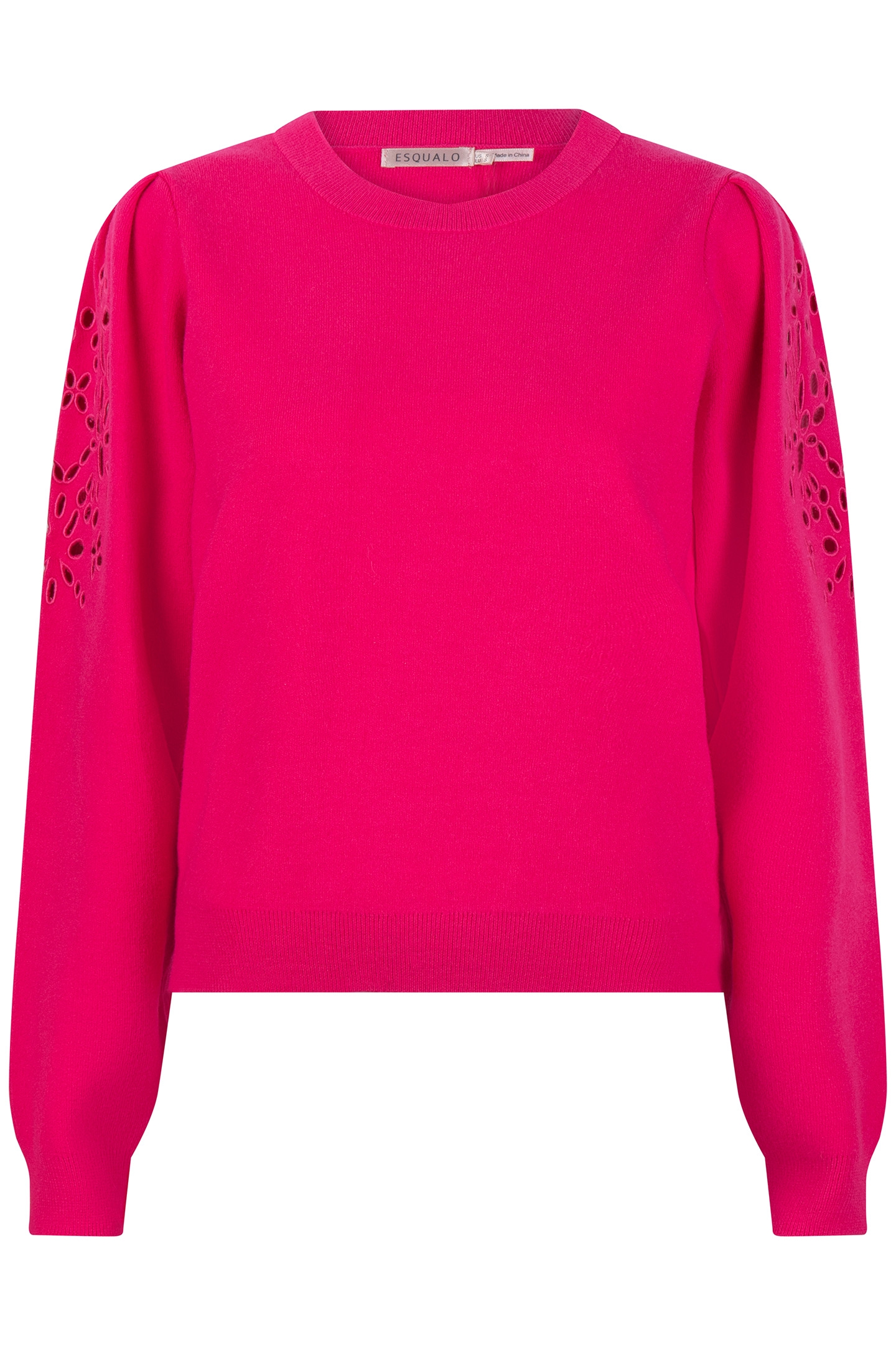SWEATER EMBROIDERY ANGLAISE FUCHSIA 6
