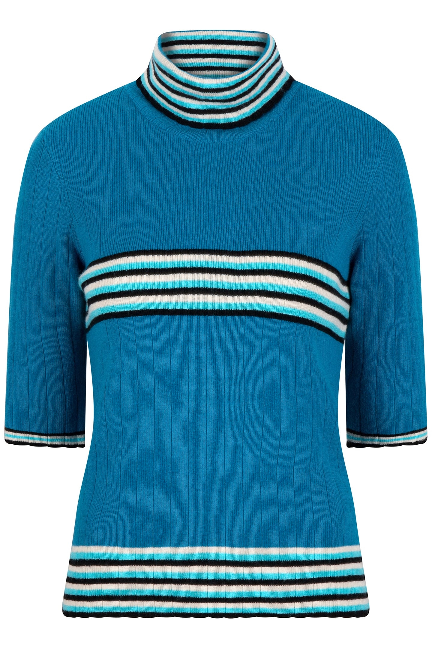 TOP COL SCALLOPED EDGES PETROL 3