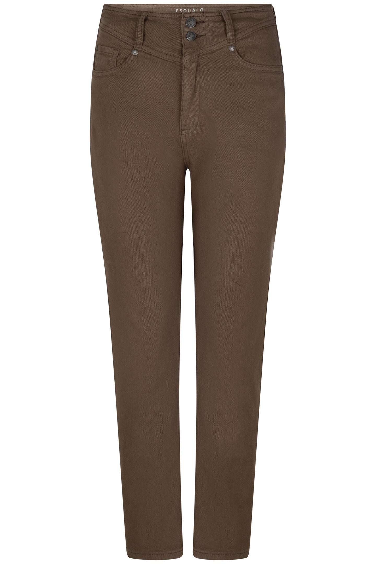 TROUSERS COLORED DENIM STRAIGHT FIT ARMY GREEN 5