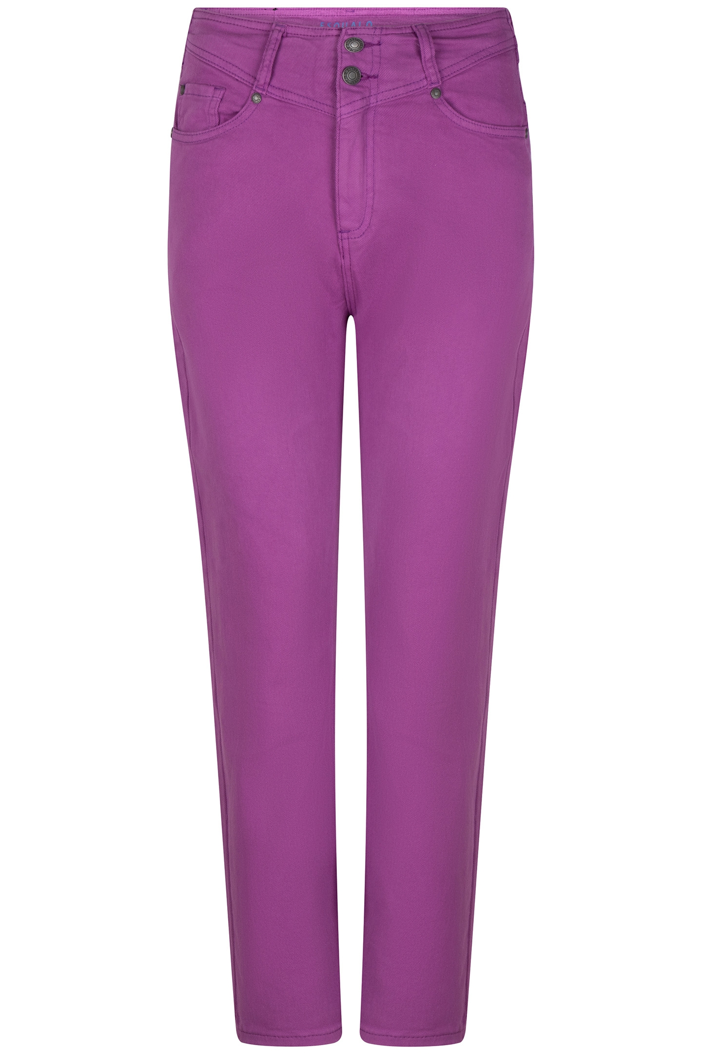 TROUSERS COLORED DENIM STRAIGHT FIT VIOLET 3