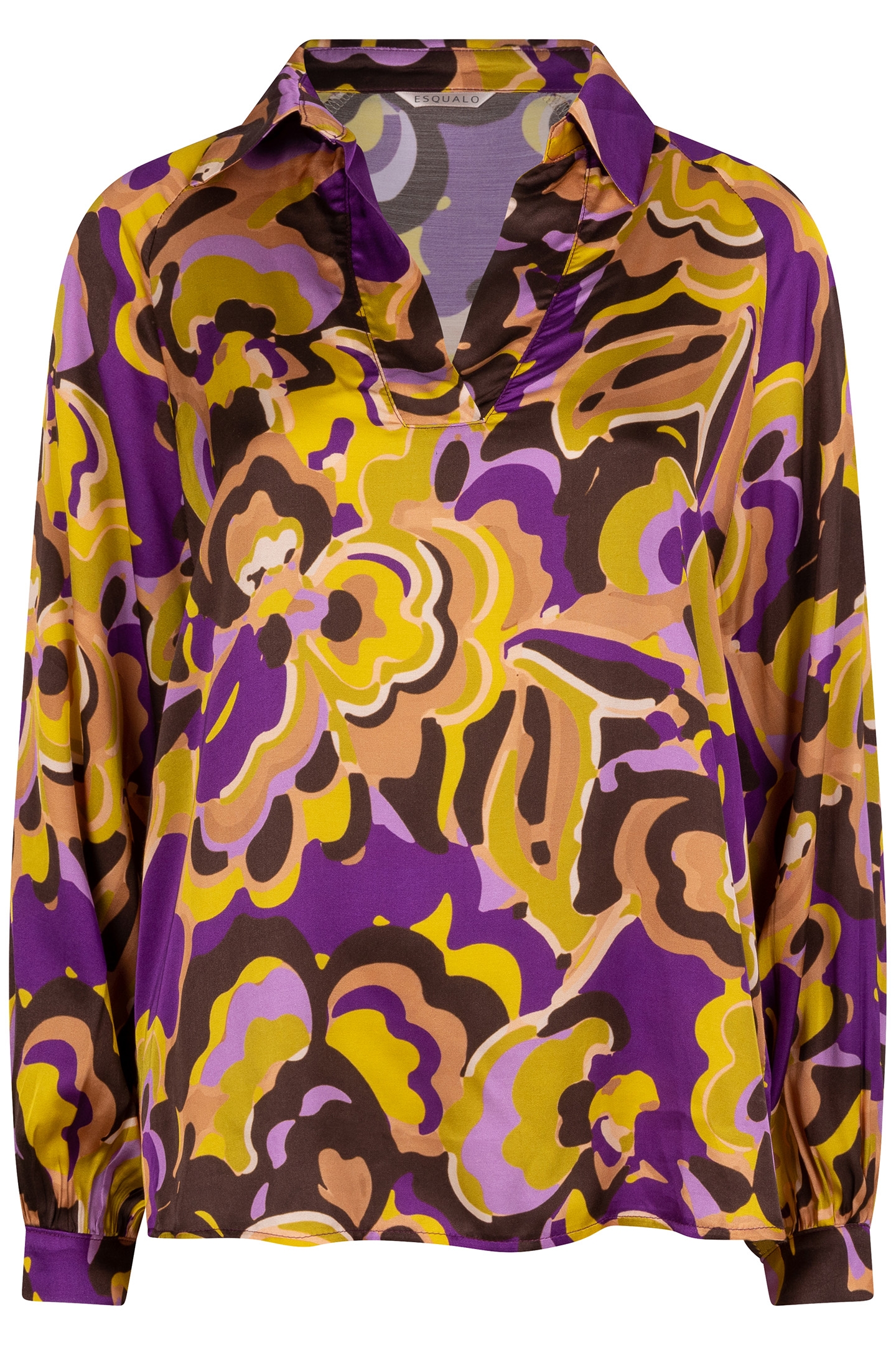 BLOUSE COLLAR FANCY EARTH PRINT 5