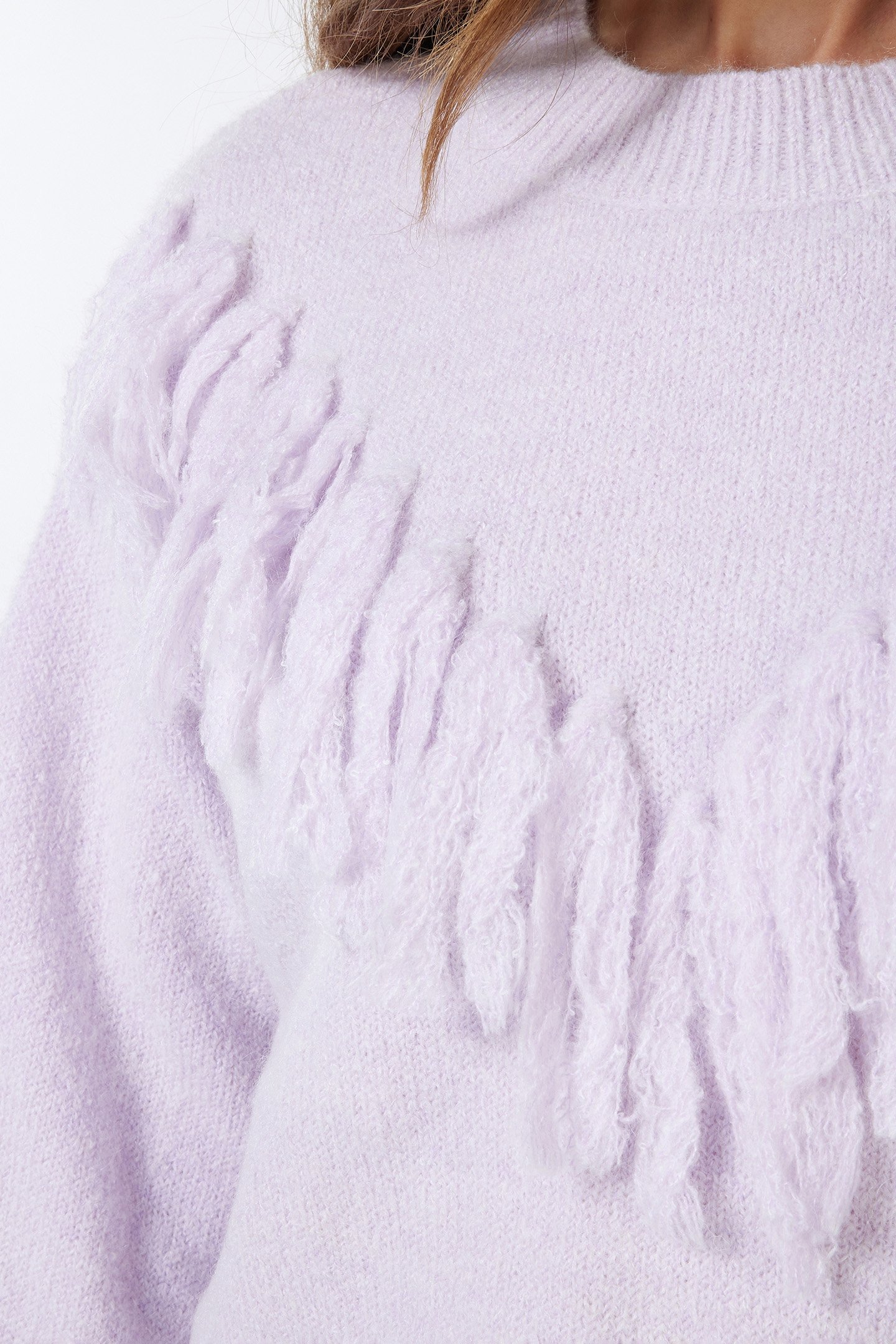 SWEATER FRINGES LILAC 8