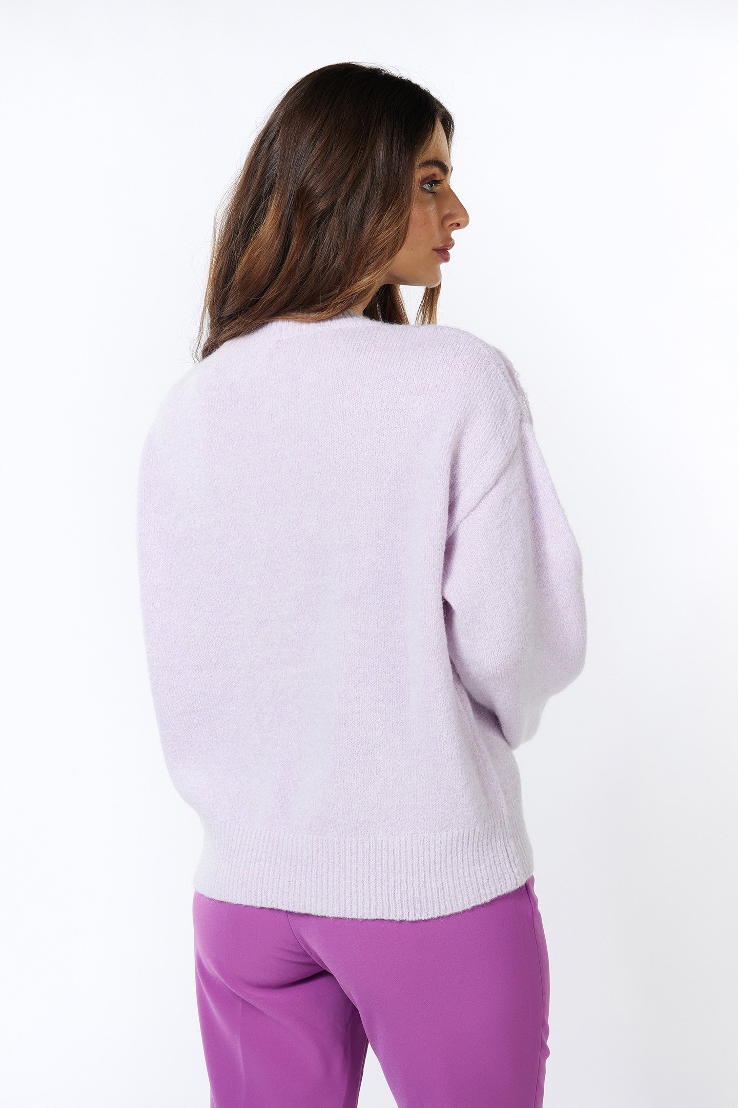SWEATER FRINGES LILAC 4