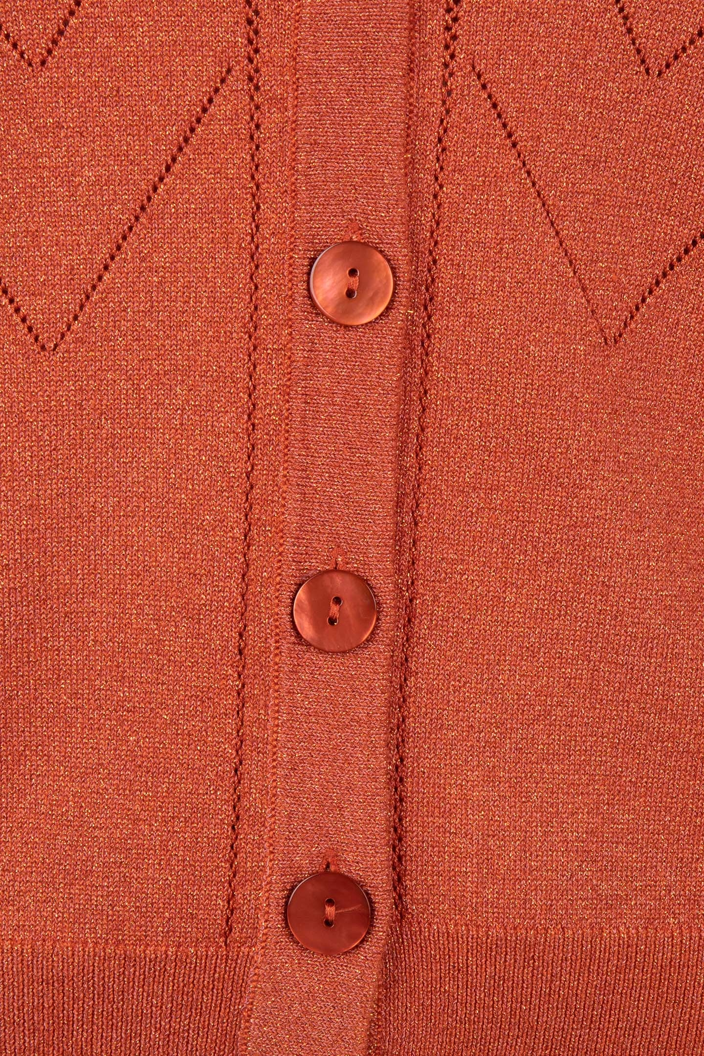 CARDIGAN LUREX RUST 5