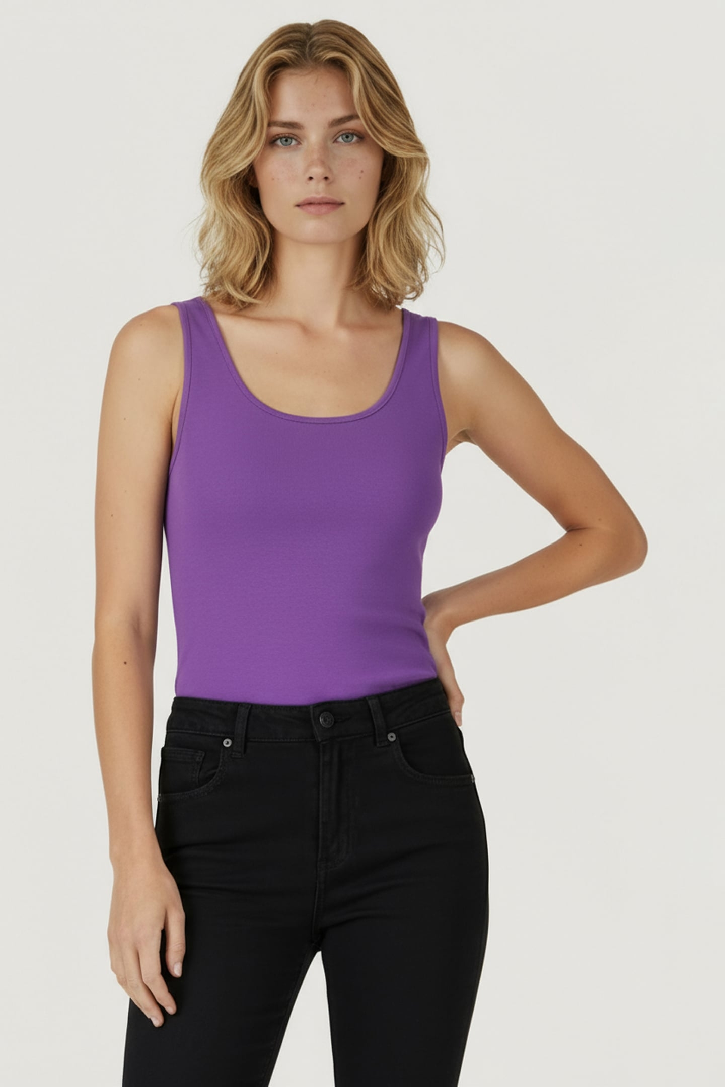 BASIC SINGLET DEEP LAVENDER 1