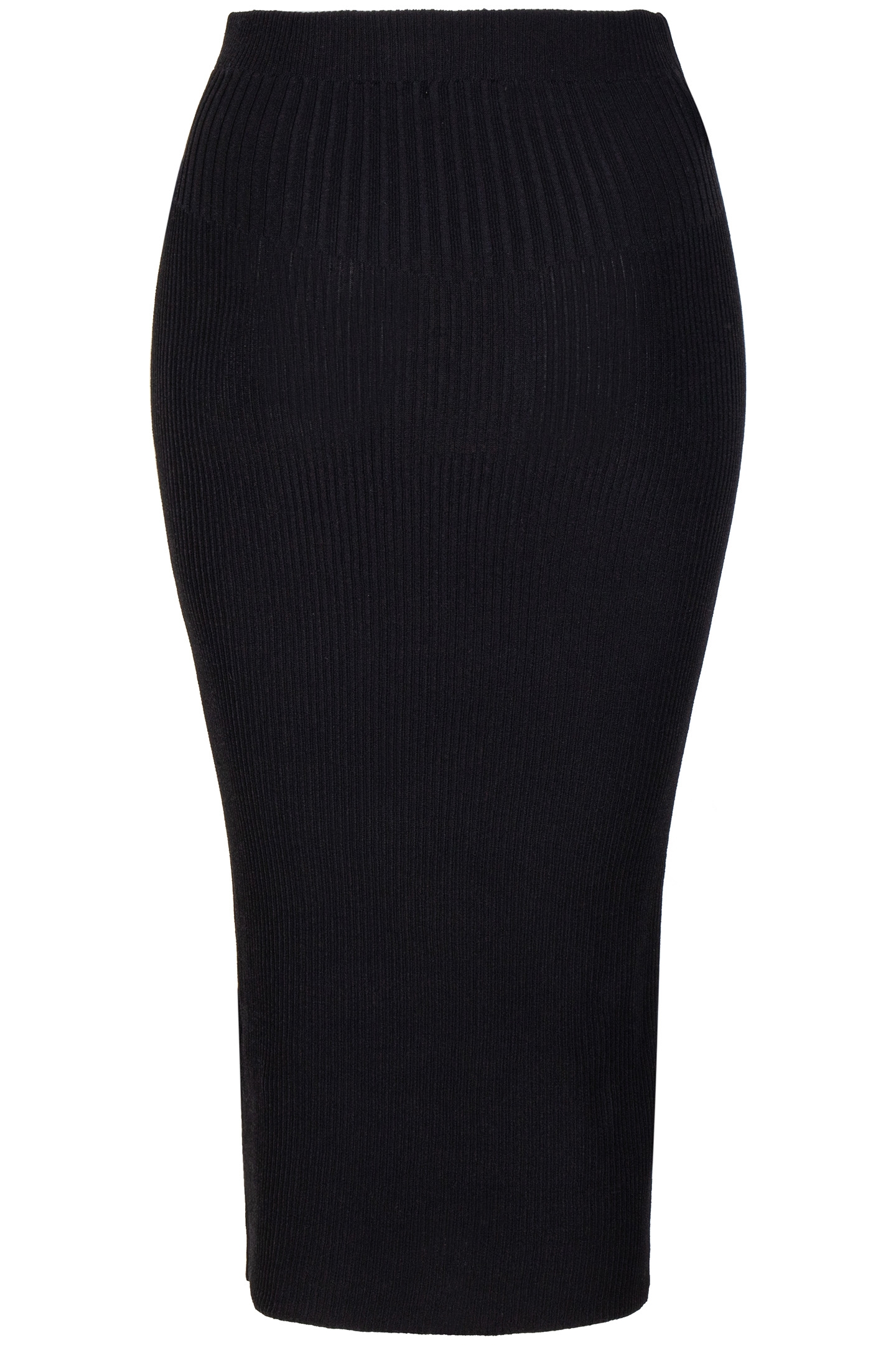 SKIRT KNITTED MIXED RIB BLACK 4