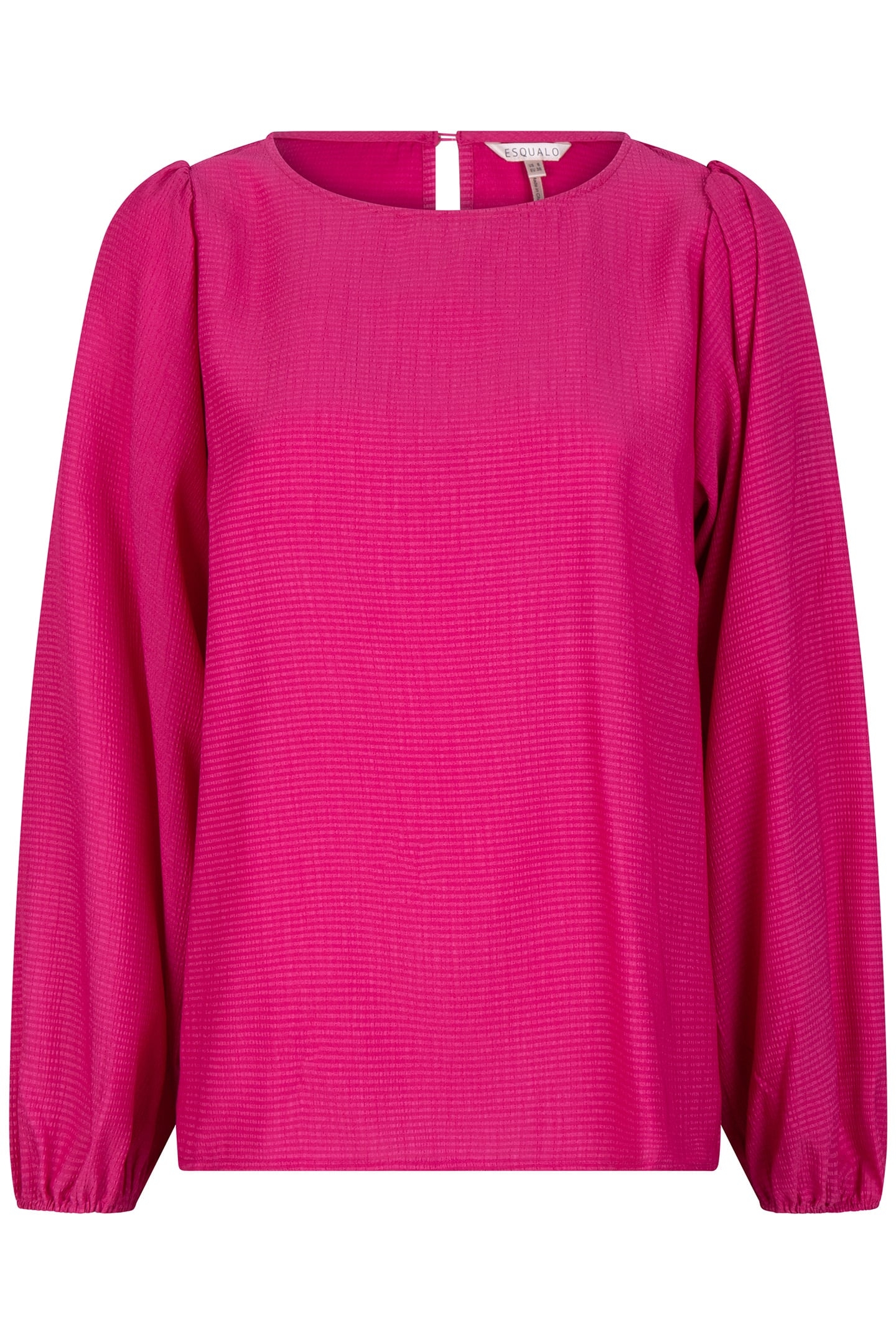 BLOUSE R-NECK STRUCTURE FUCHSIA 3