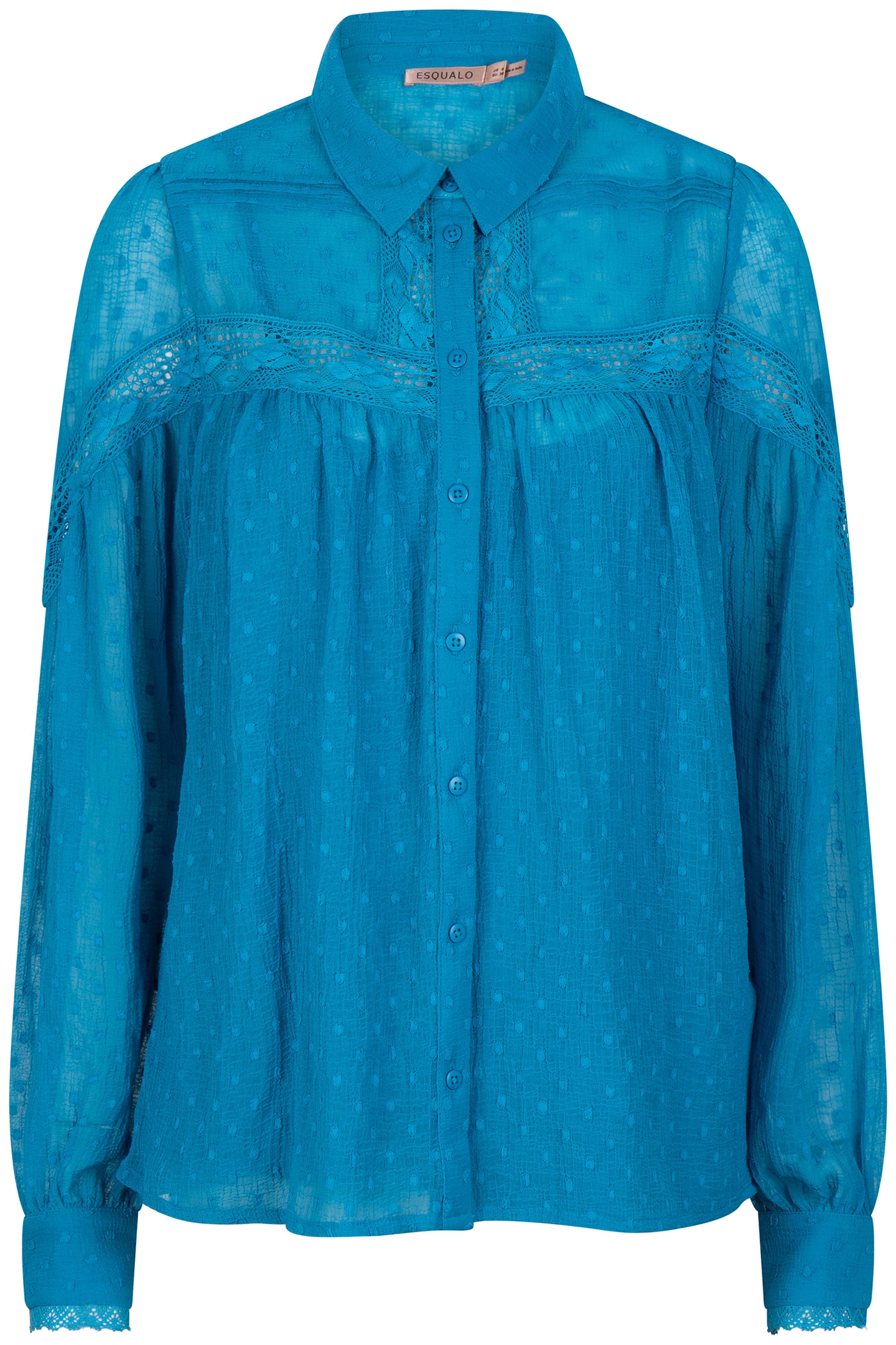 BLOUSE TAPES PLUMETIS PETROL 5