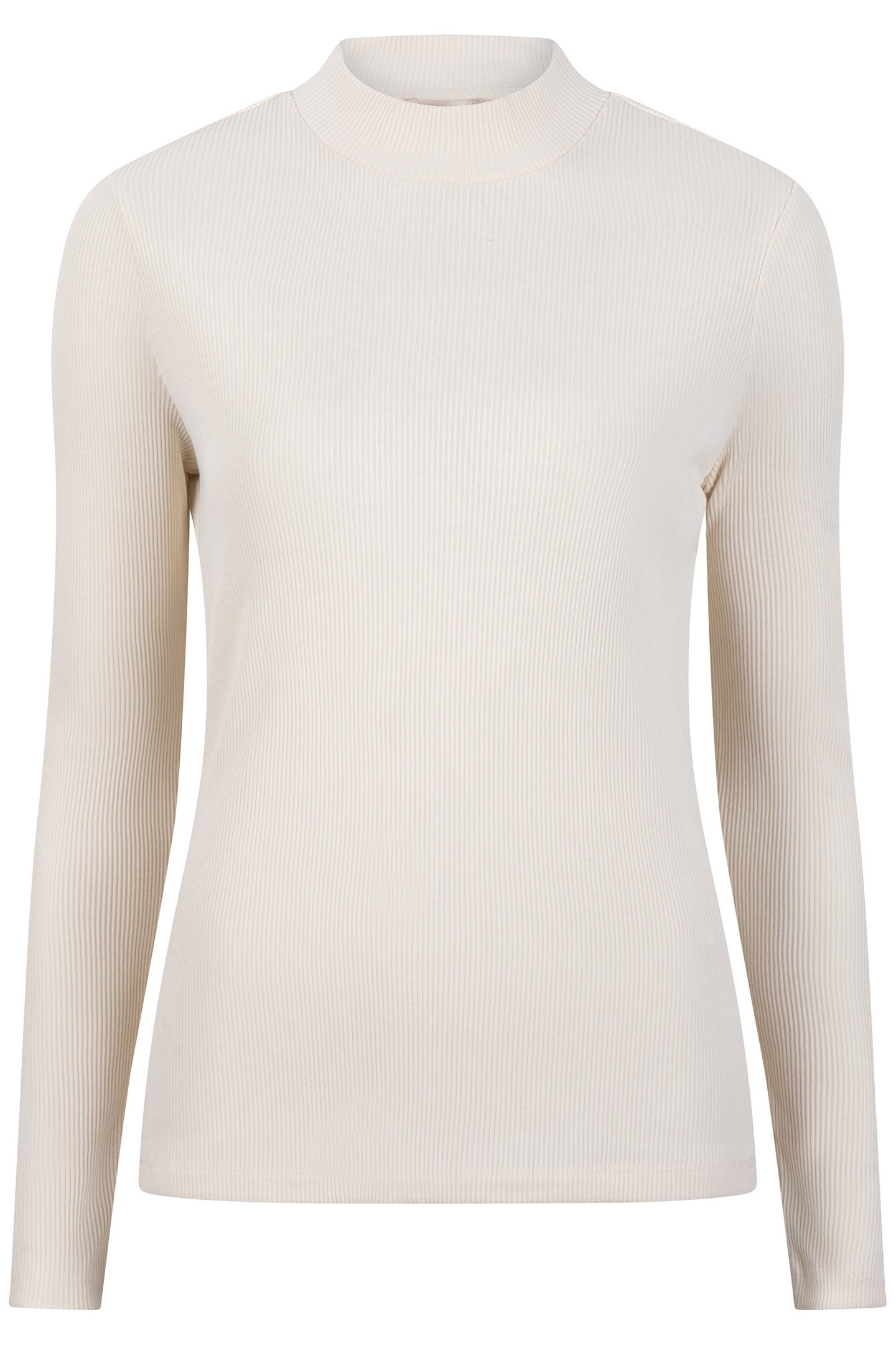 TOP RIB LONG SLVE LIGHT SAND 3