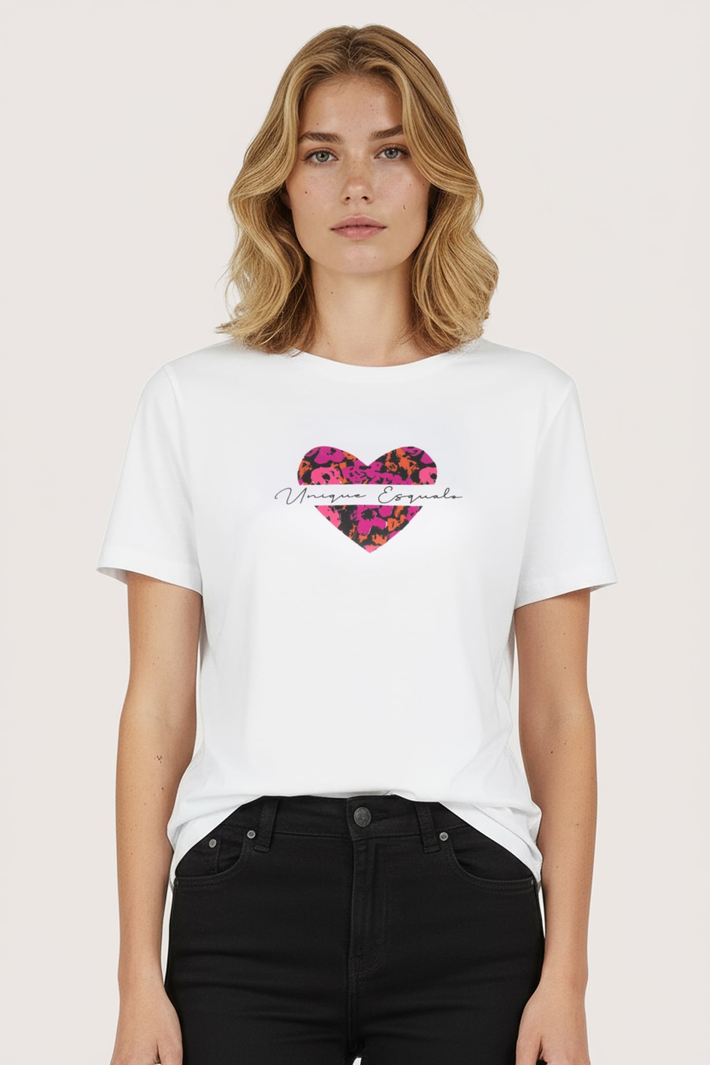 T-SHIRT HEARTS FUCHSIA 1