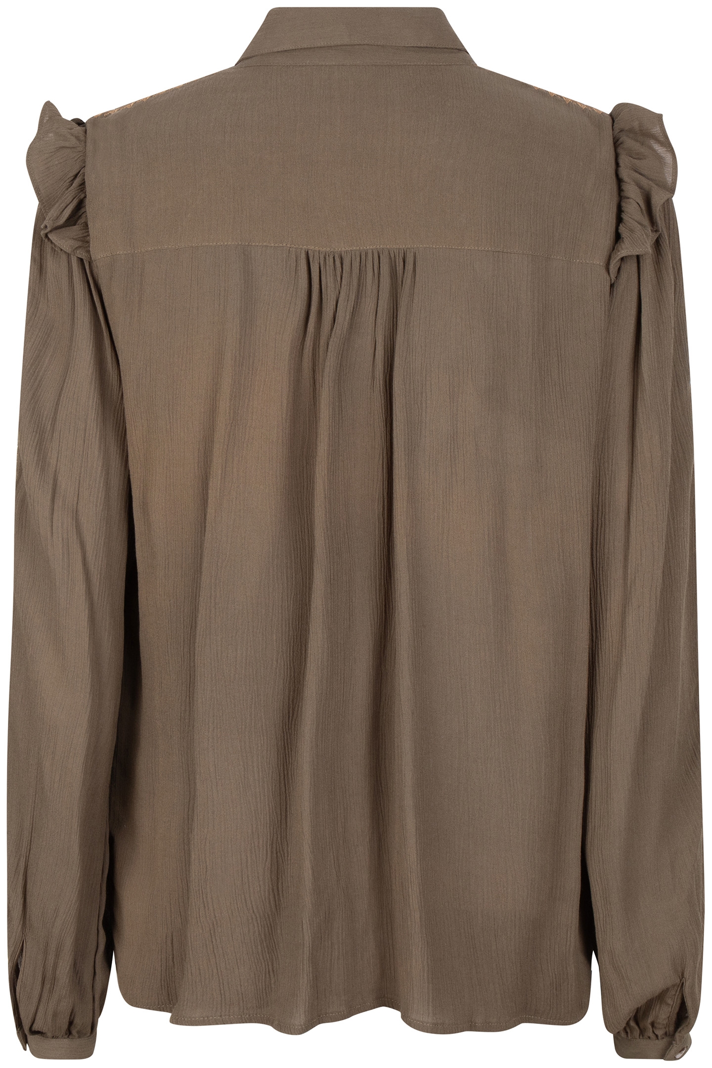 BLOUSE EMBROIDERY ARMY GREEN 4