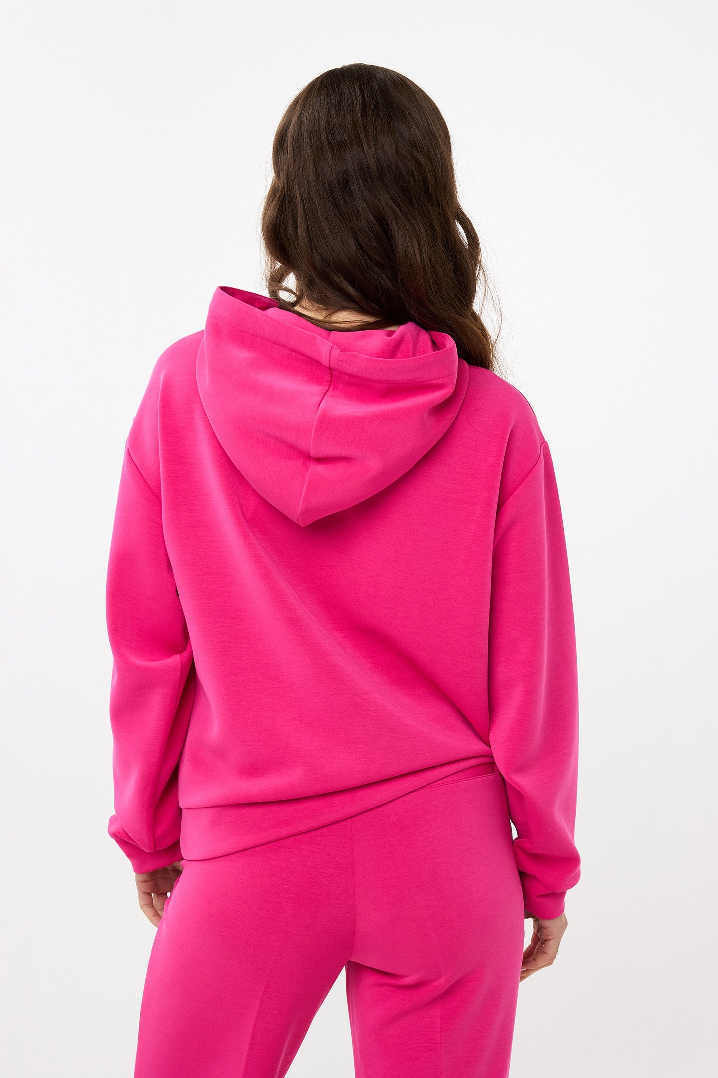 SWEATER HOODIE MODAL CERISE PINK 3