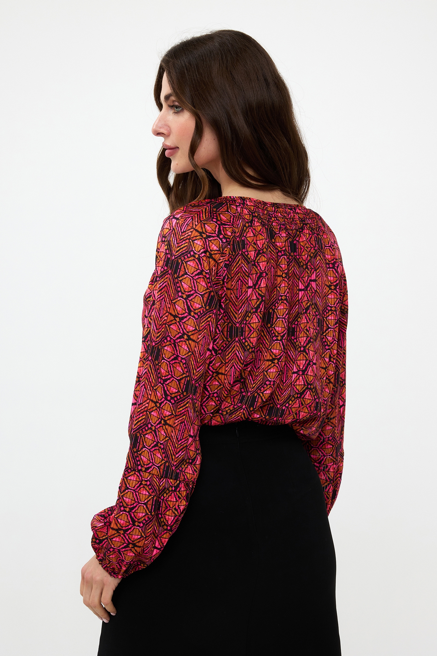 BLOUSE FANCY SLVE SENSATION PRINT 3