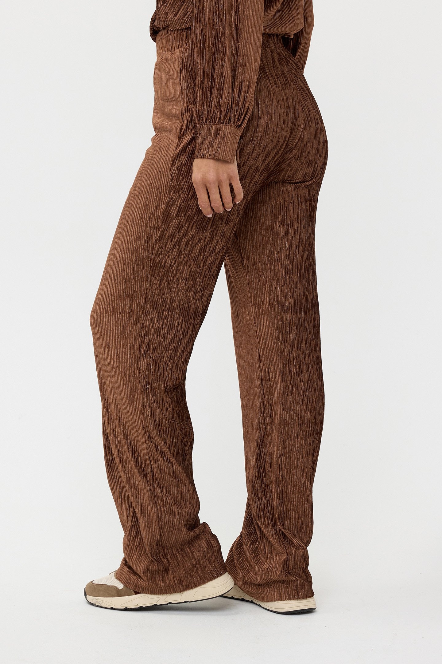 TROUSERS CRINKLED VELVET BRANDY 5