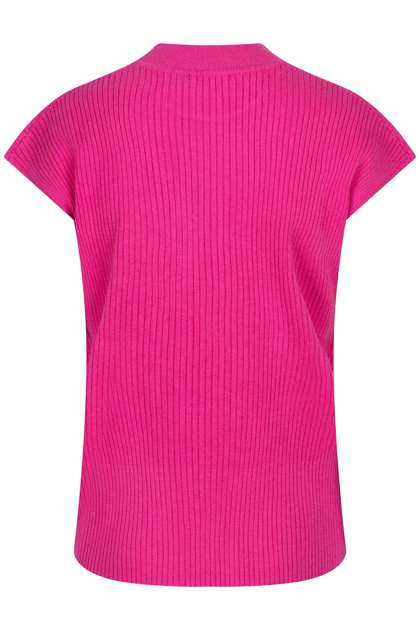 SWEATER COL SLV/LSS RIB NEON CERISE 5