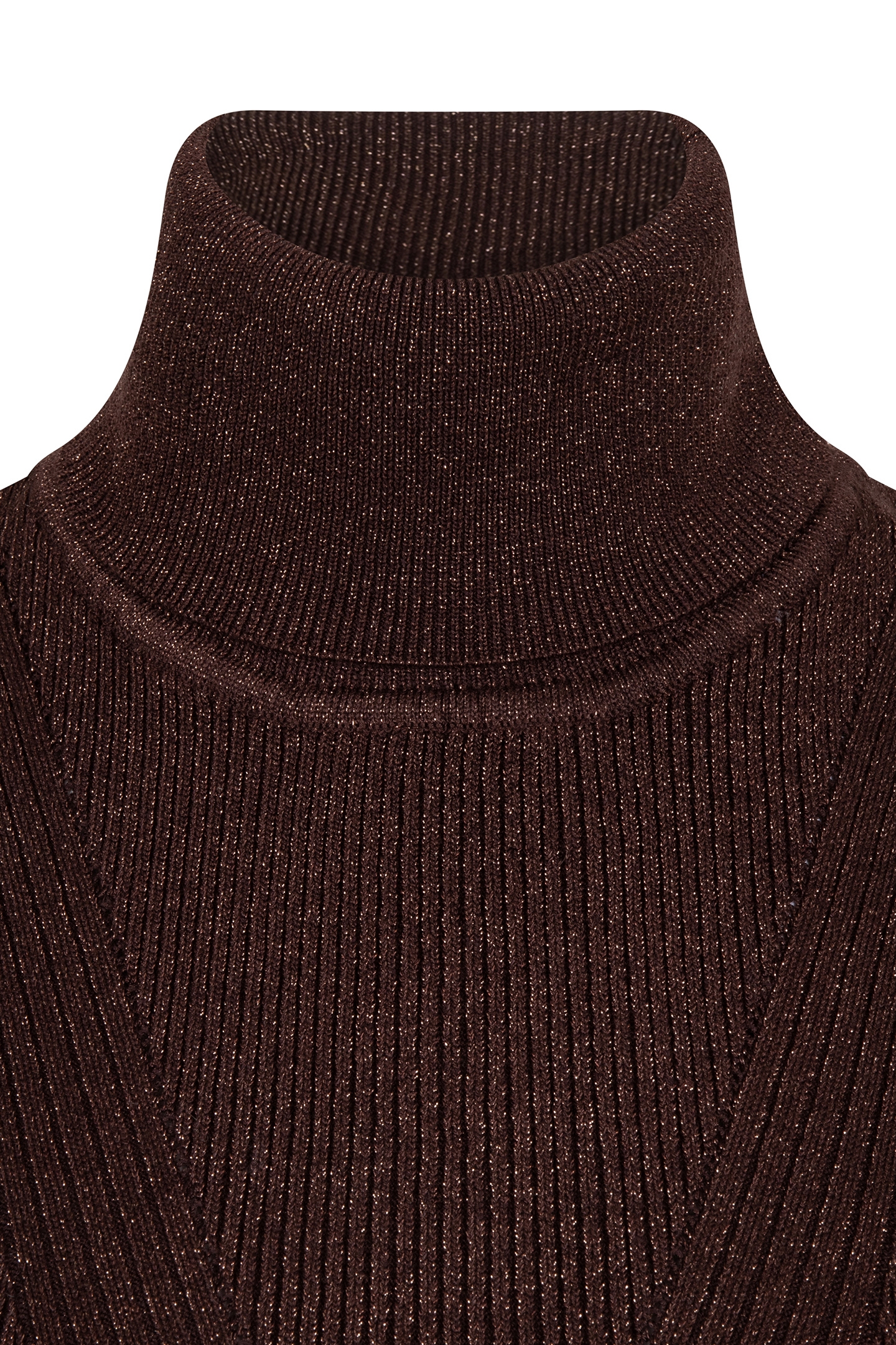 TOP SLV/LSS COL LUREX CHOCOLATE 8