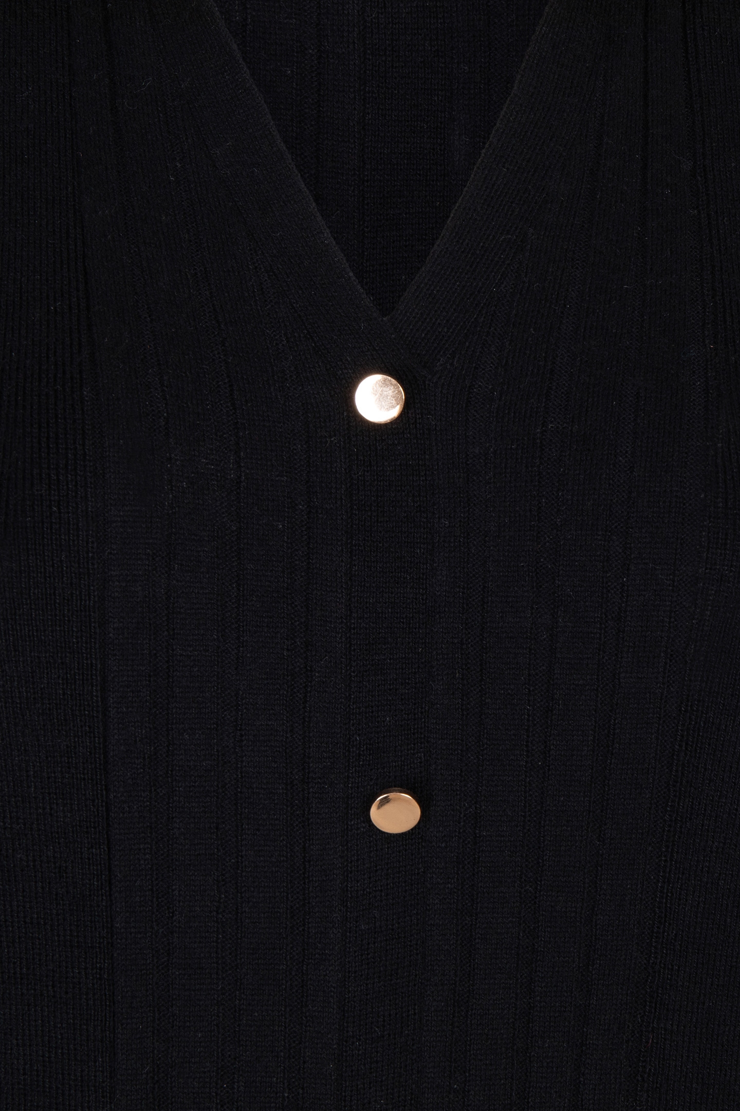 DRESS RIB BUTTON CLOSURE BLACK 7
