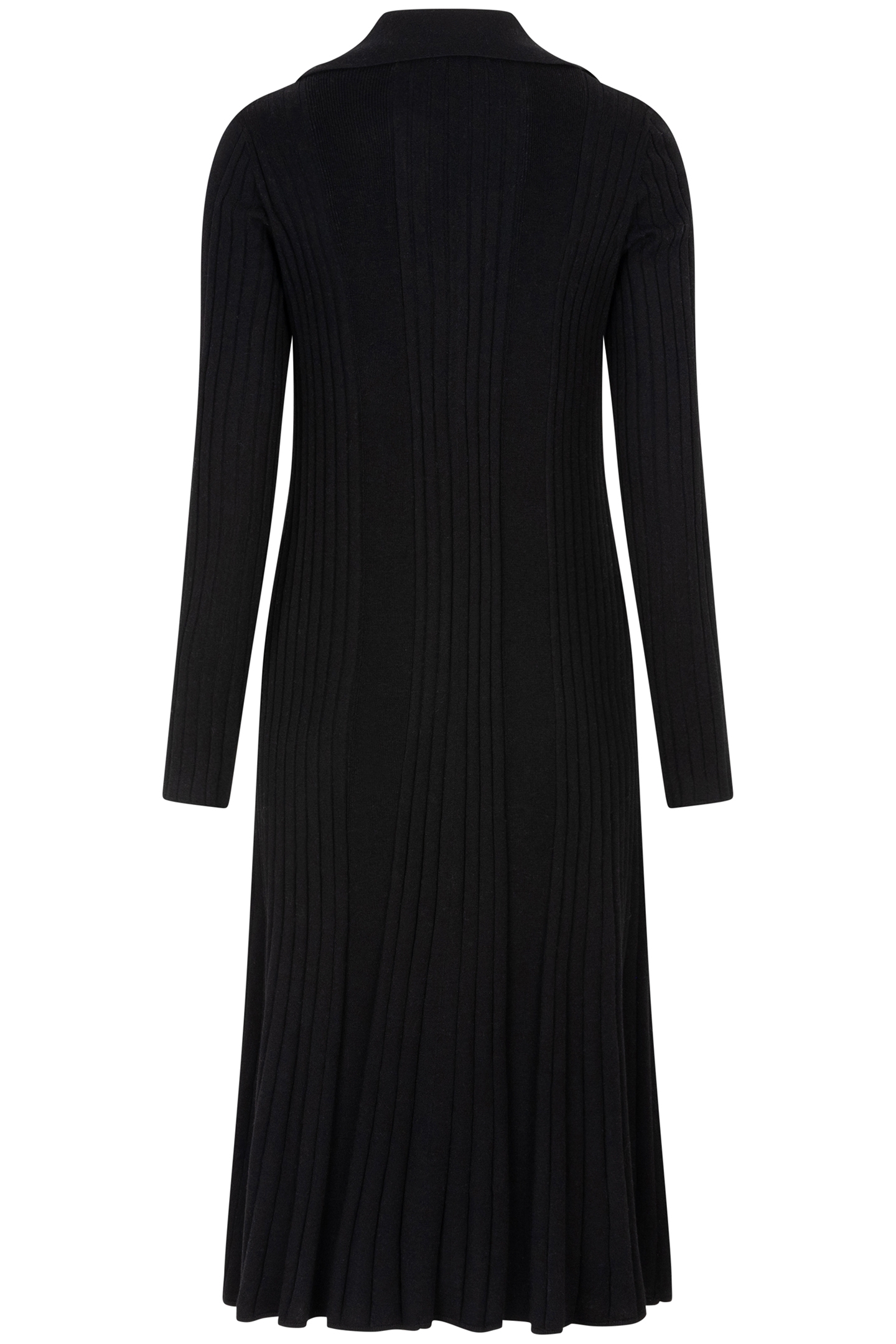DRESS RIB BUTTON CLOSURE BLACK 5