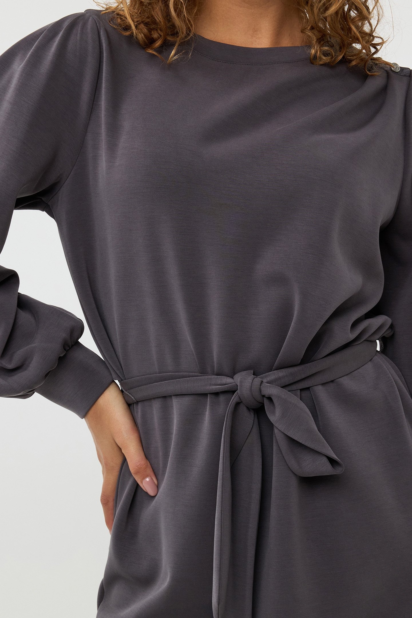 DRESS GATHERING MODAL GREY 5