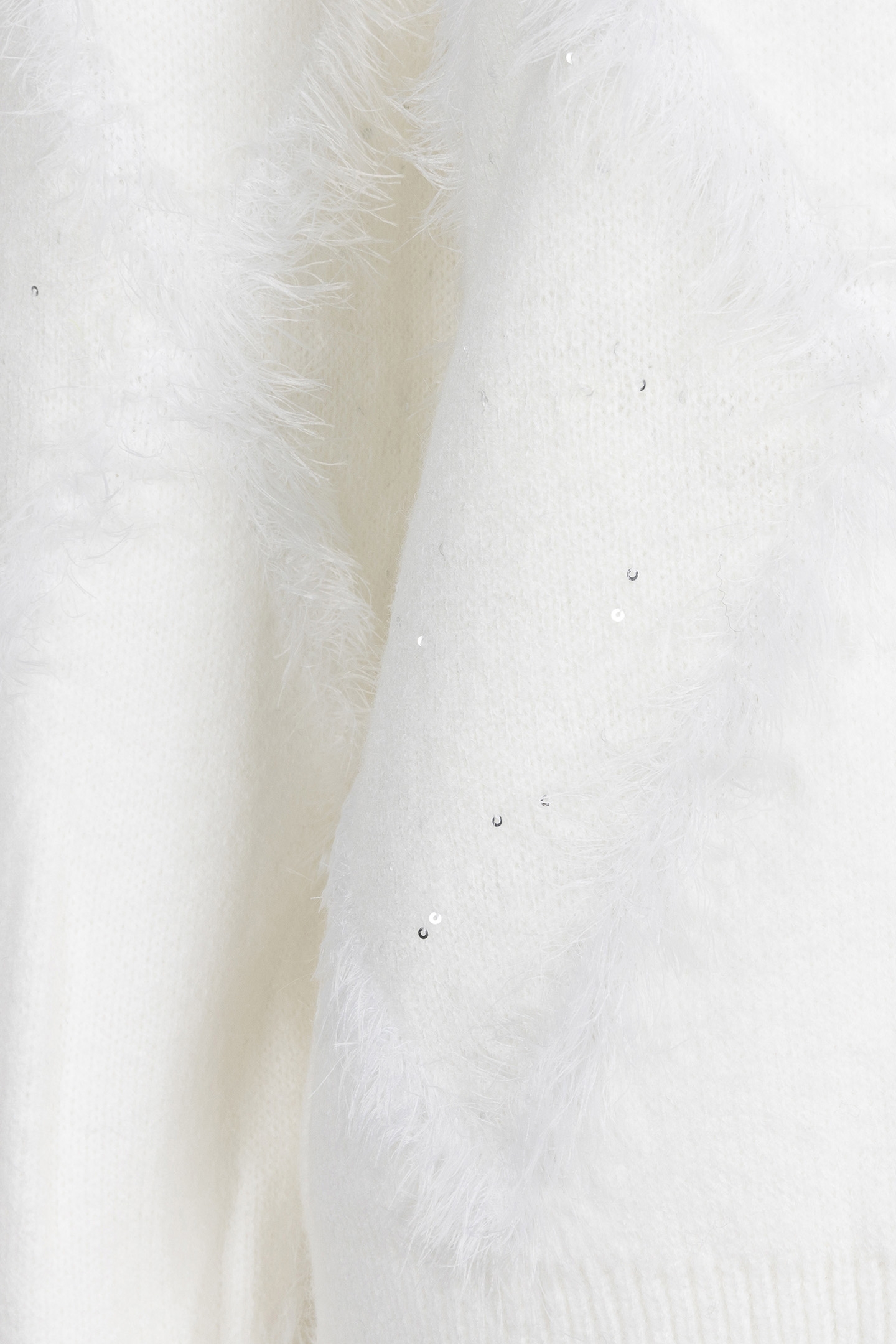 SWEATER HAIRY SEQUINS OFF WHITE 7