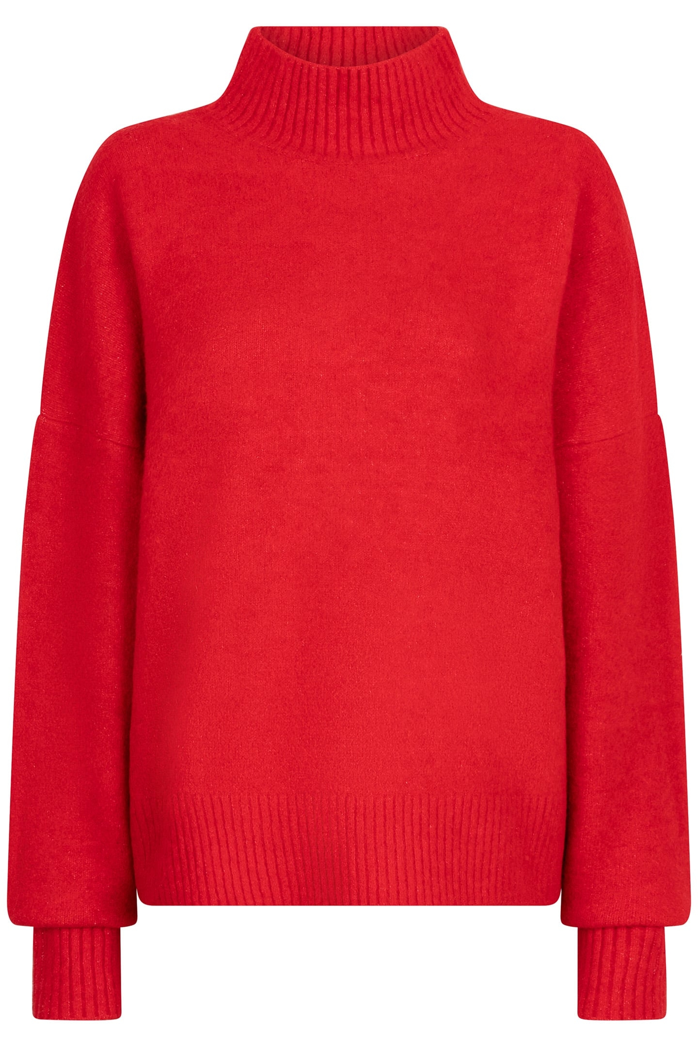 SWEATER BOXY COL RED 4
