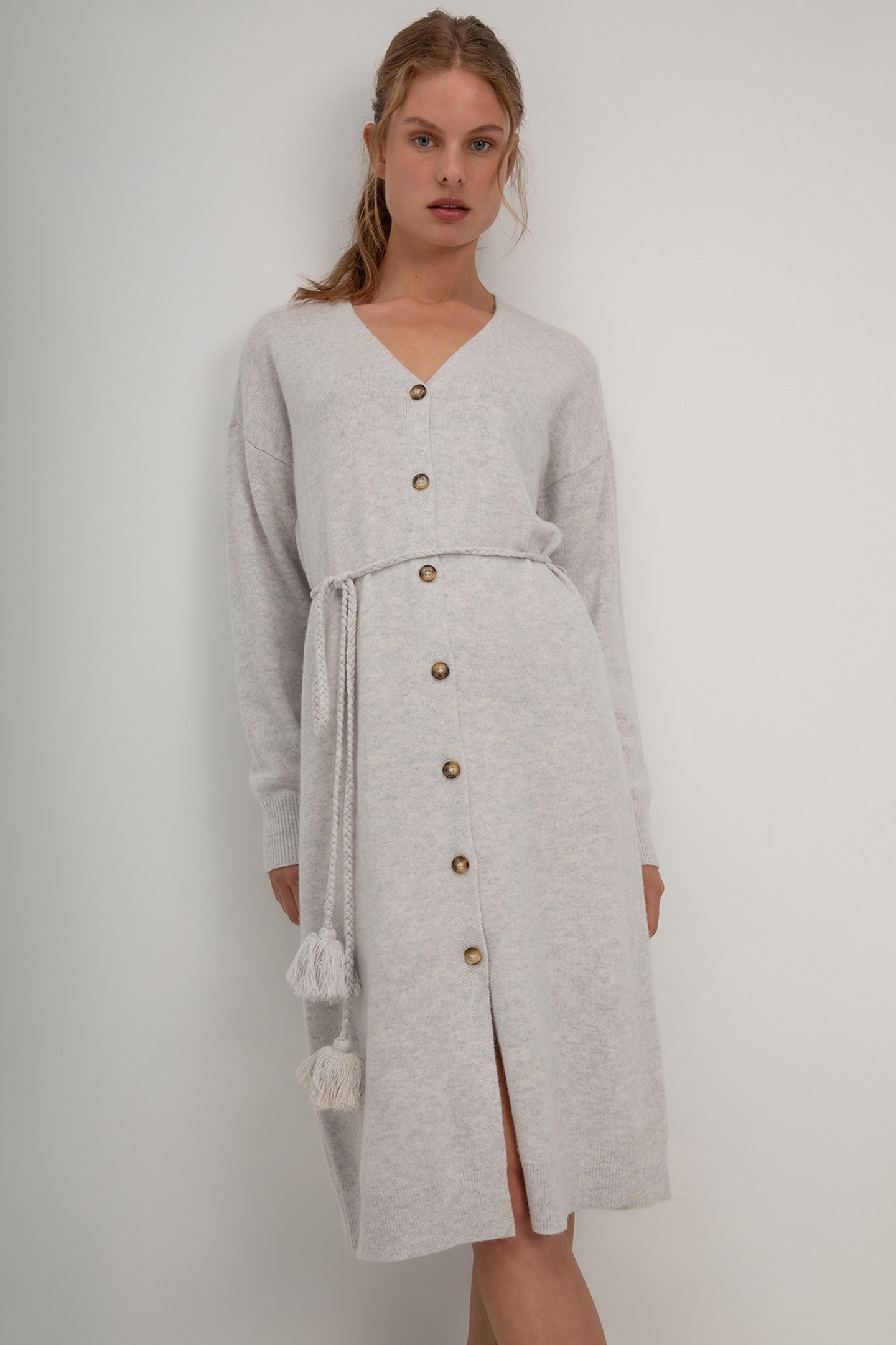 SORAYA DRESS LIGHT GREY 1