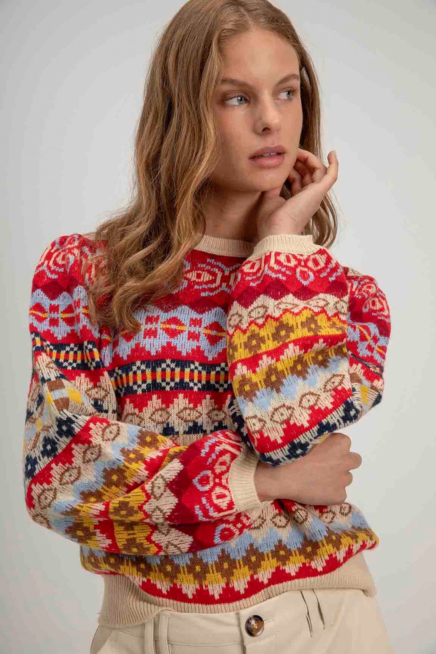 SJUUL SWEATER MULTI COLOURS LIGHT STRIPE 1