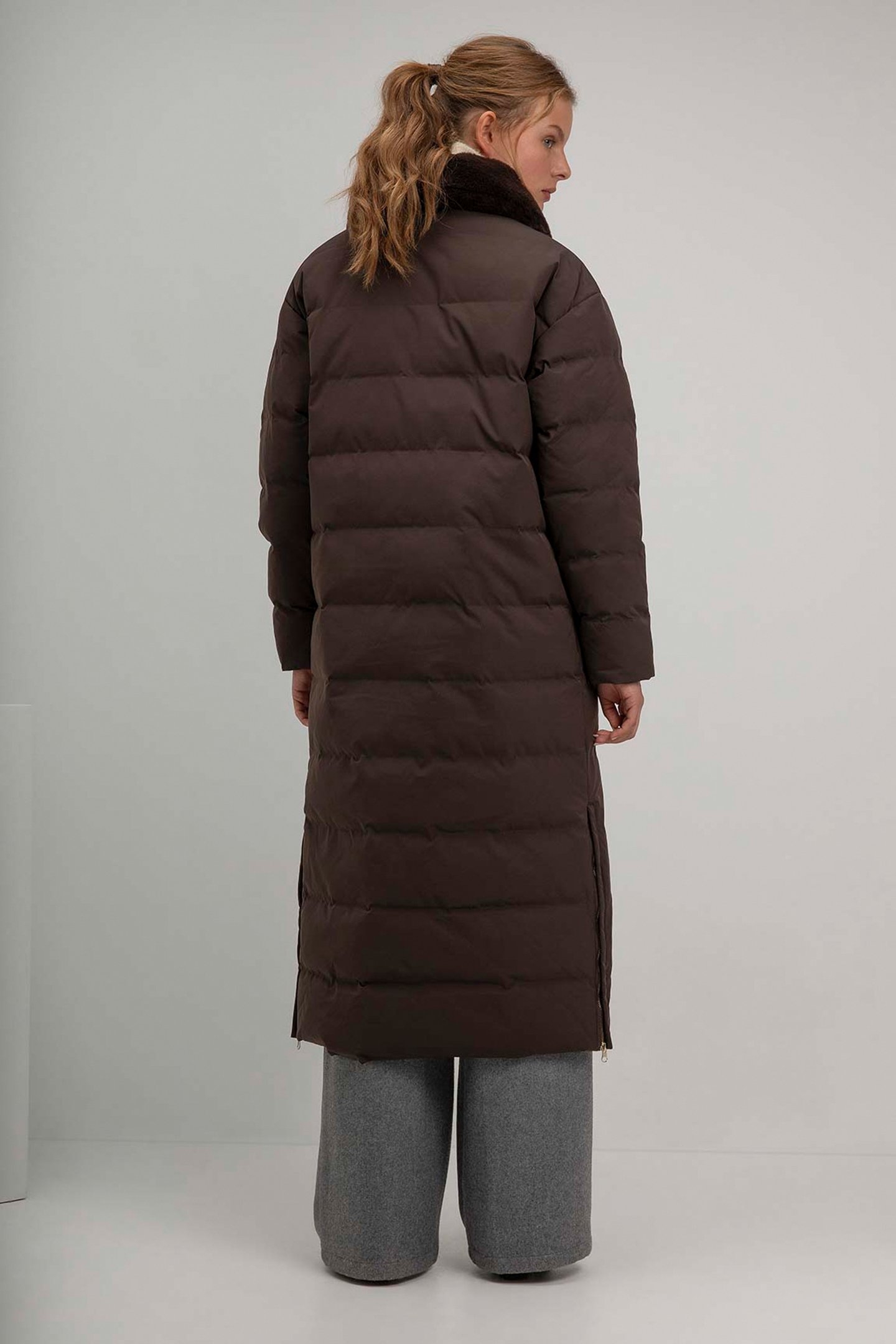 SUZE COAT DARK BROWN 2