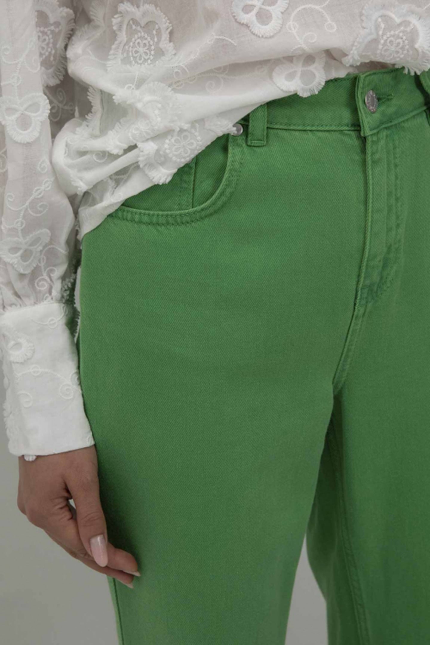 SERGE PANTS PARROT GREEN 4