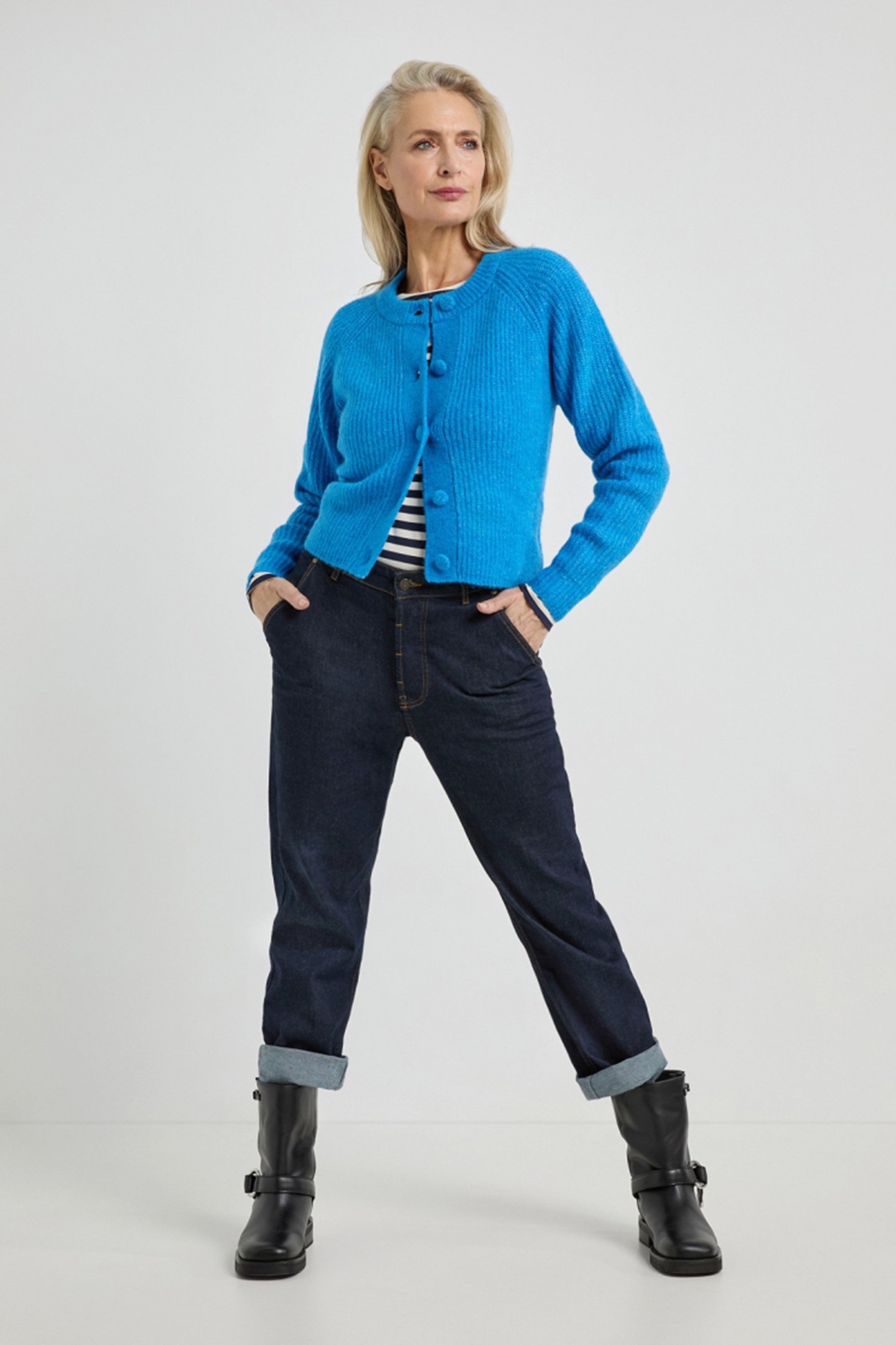 ABIGAIL CARDIGAN OCEAN BLUE 2