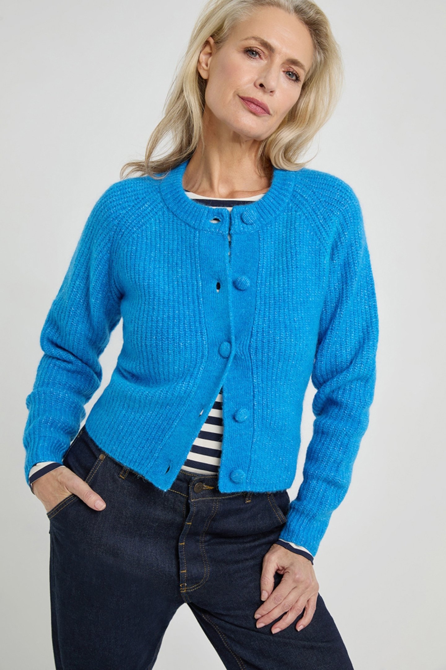 ABIGAIL CARDIGAN OCEAN BLUE 1