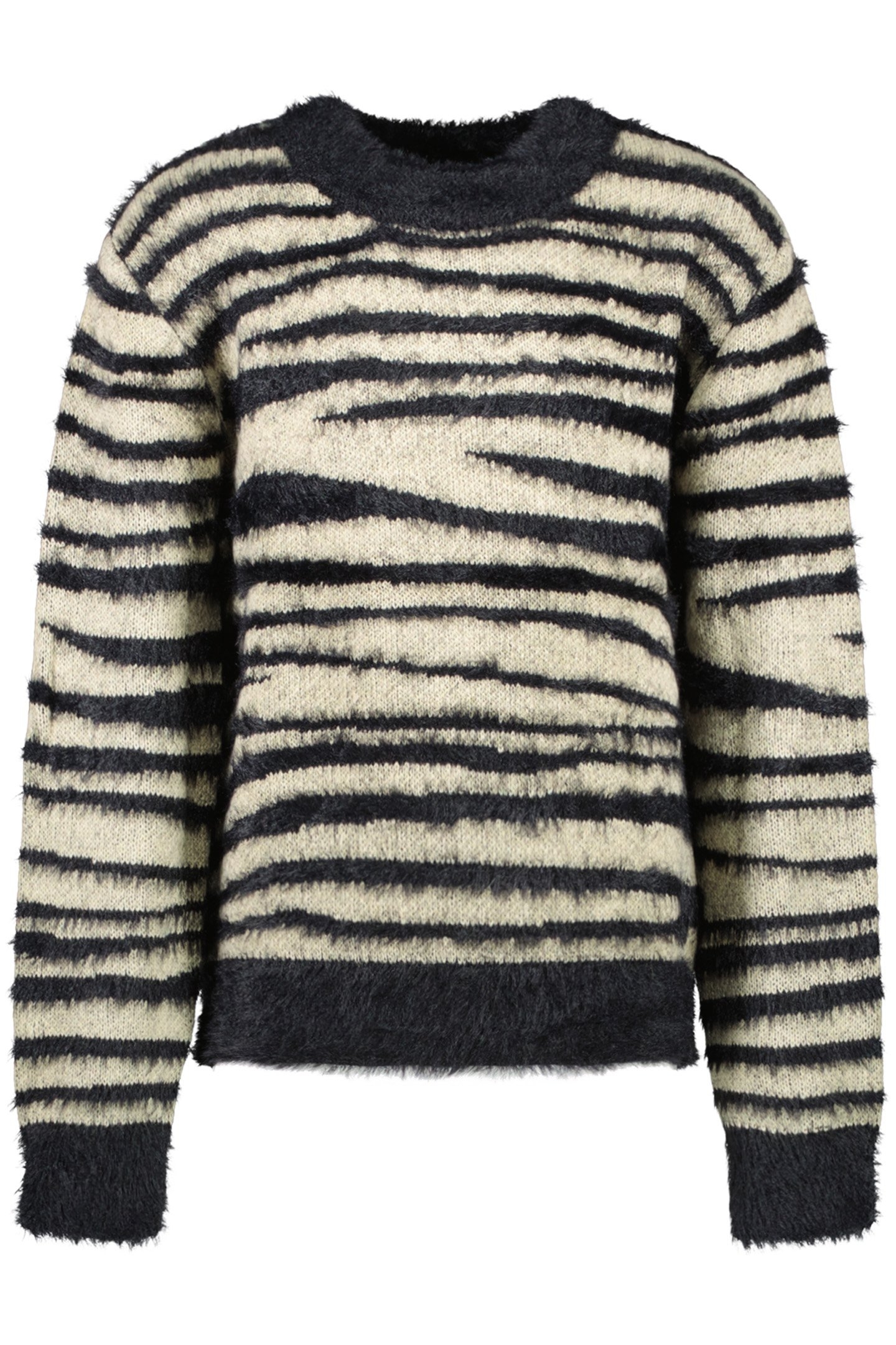 PARCYA KNIT STRIPE BLACK 1
