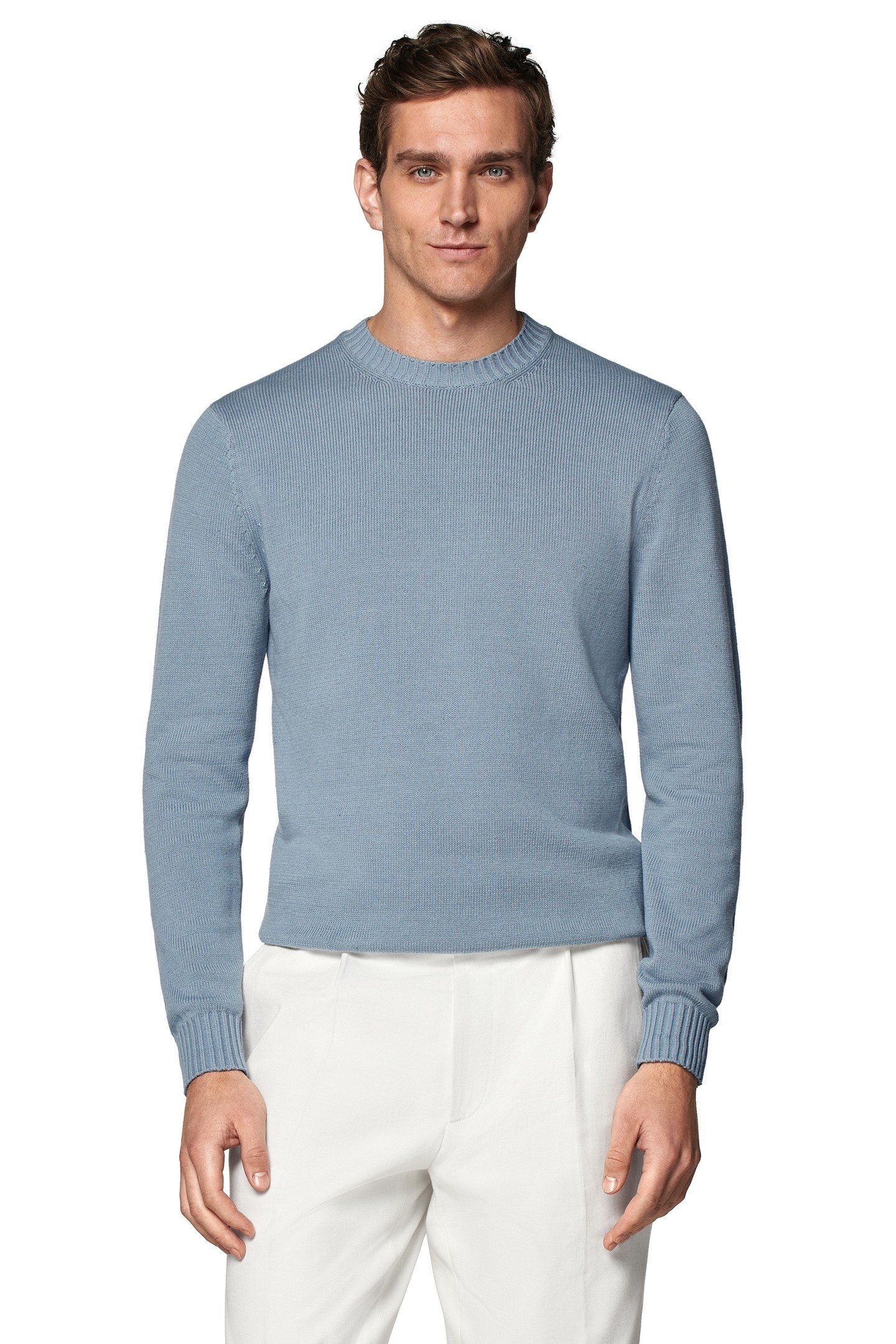 LS COTTON CREW HYDRANGEA LIGHT BLUE 1