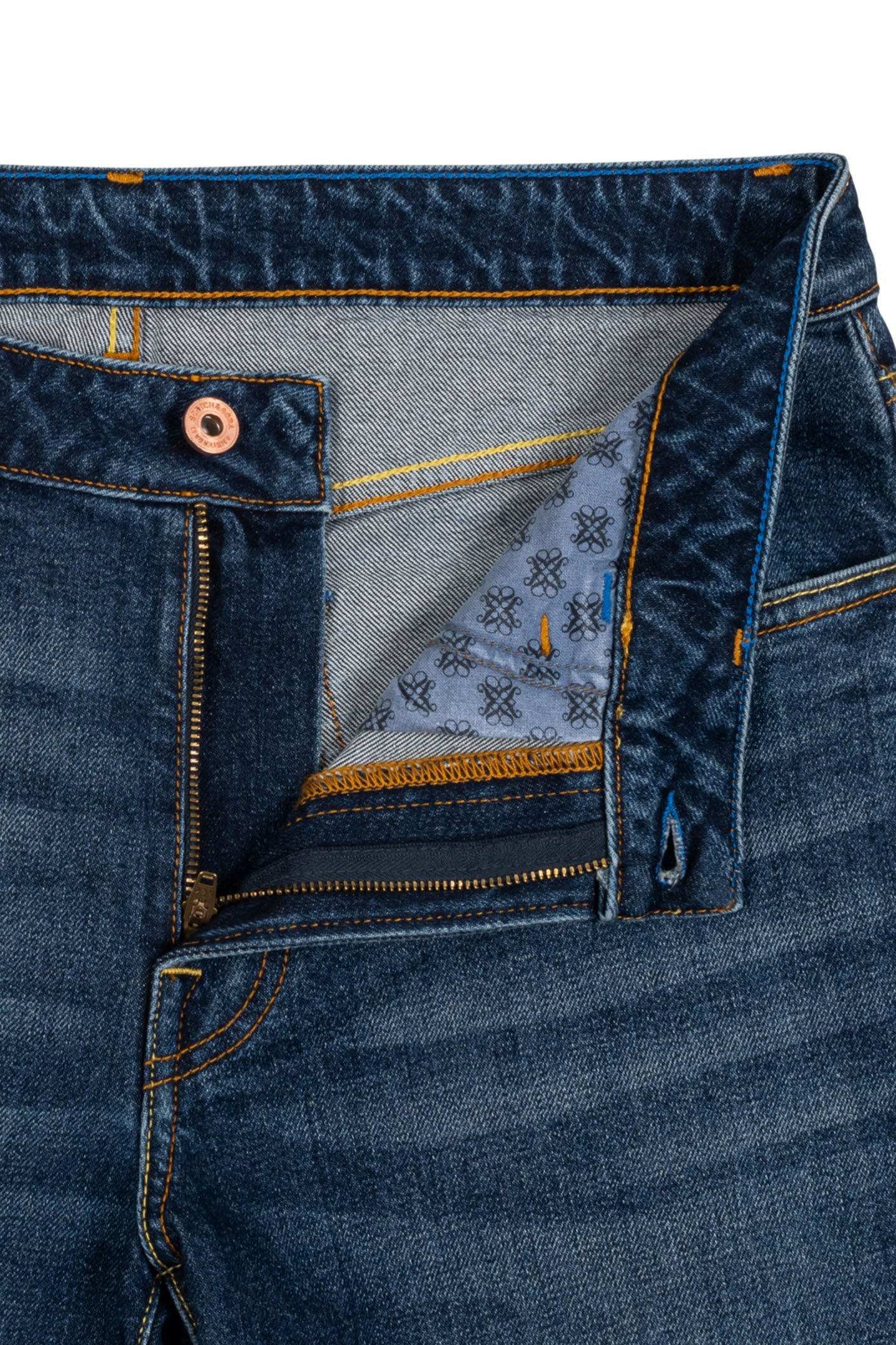 STRAIGHT FIT VAN HORN JEAN NAVY/BRIGHT 4