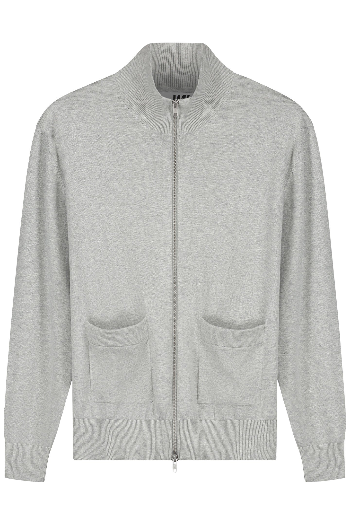 WAL – BLAKE ZIP CARDIGAN LIGHT GREY MELANGE 4