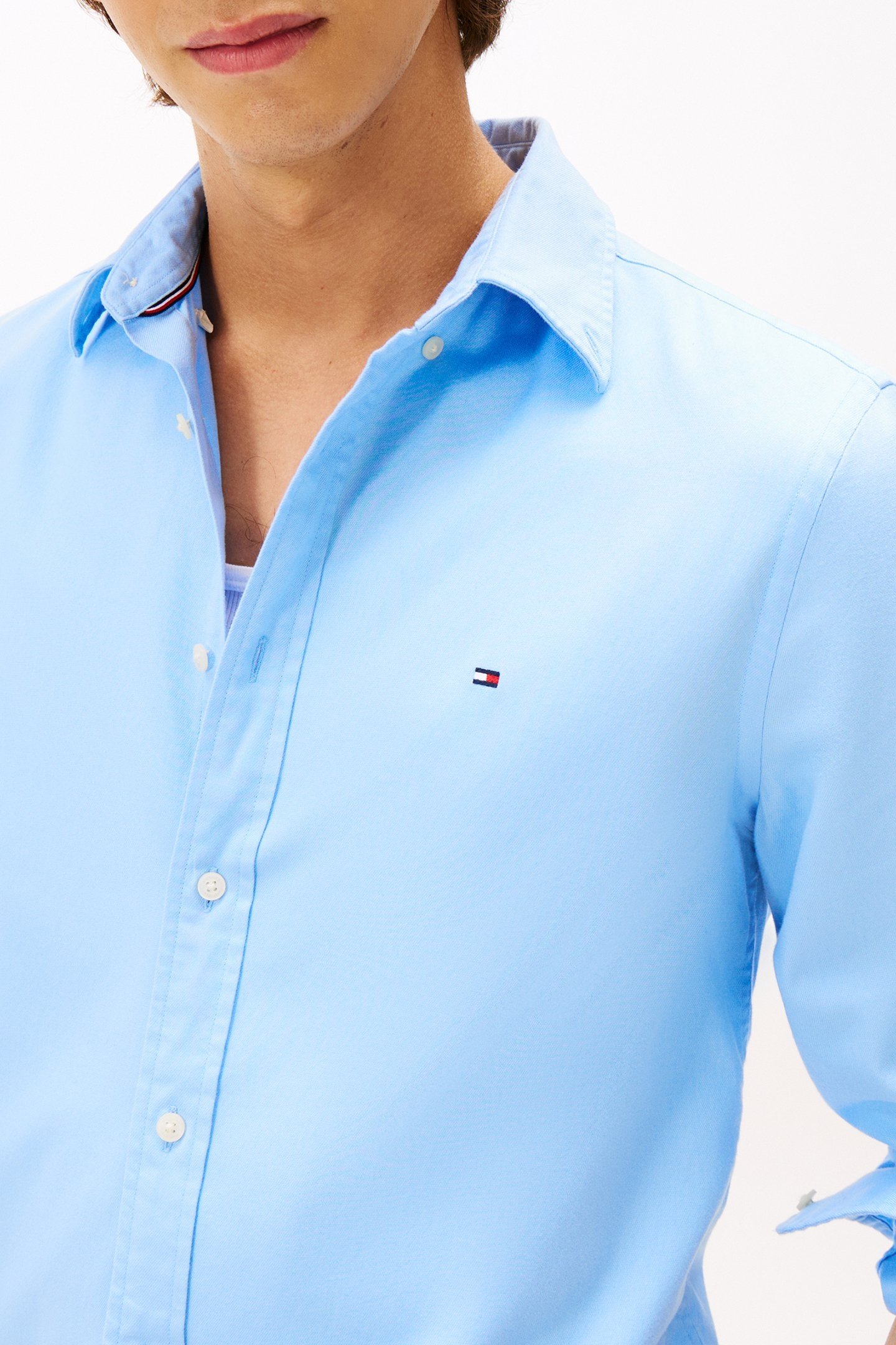 FLEX REGULAR FIT FLANNEL SHIRT VESSEL BLUE 5