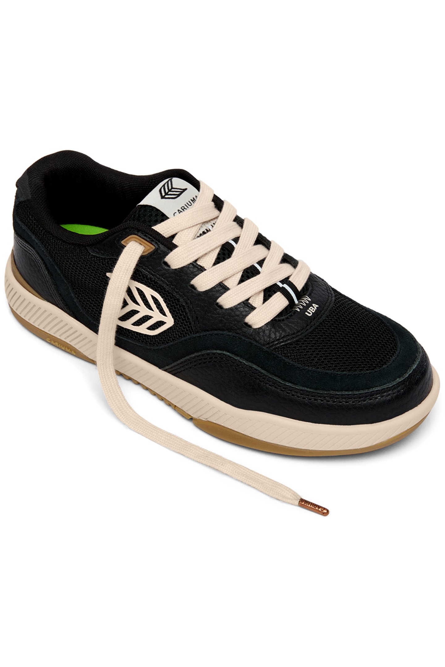 UBA PRO SUEDE AND MESH BLACK LIGHT CREAM LOGO 2