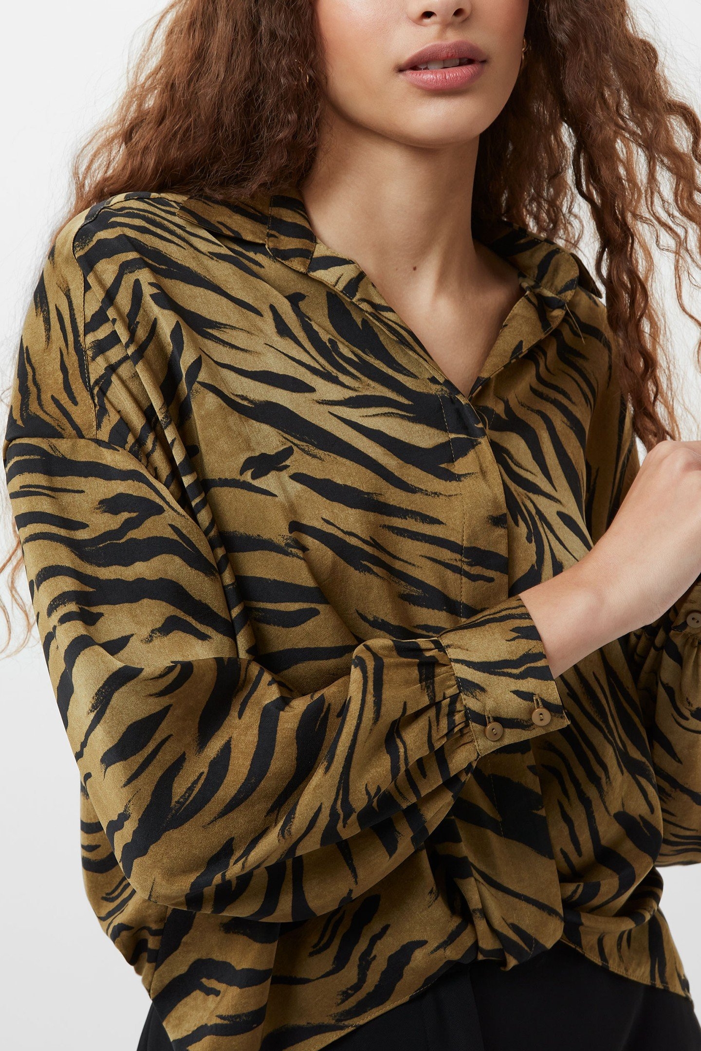 DAMASCO ADELINE PRINT TUCK SHI GOLDEN OLIVE KHAKI 4