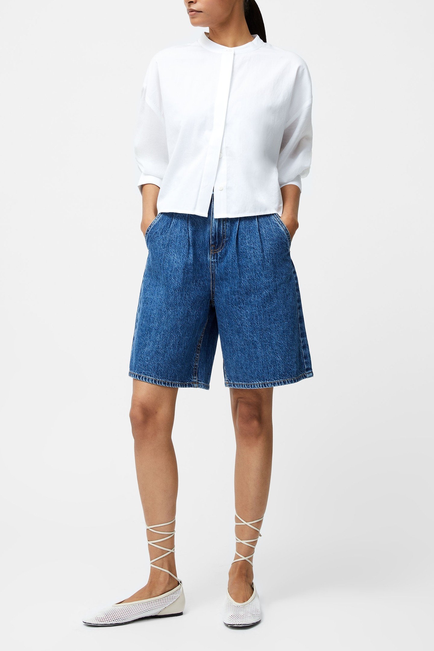 DENVER DENIM BERMUDA SHORTS VINTAGE BLUE 1