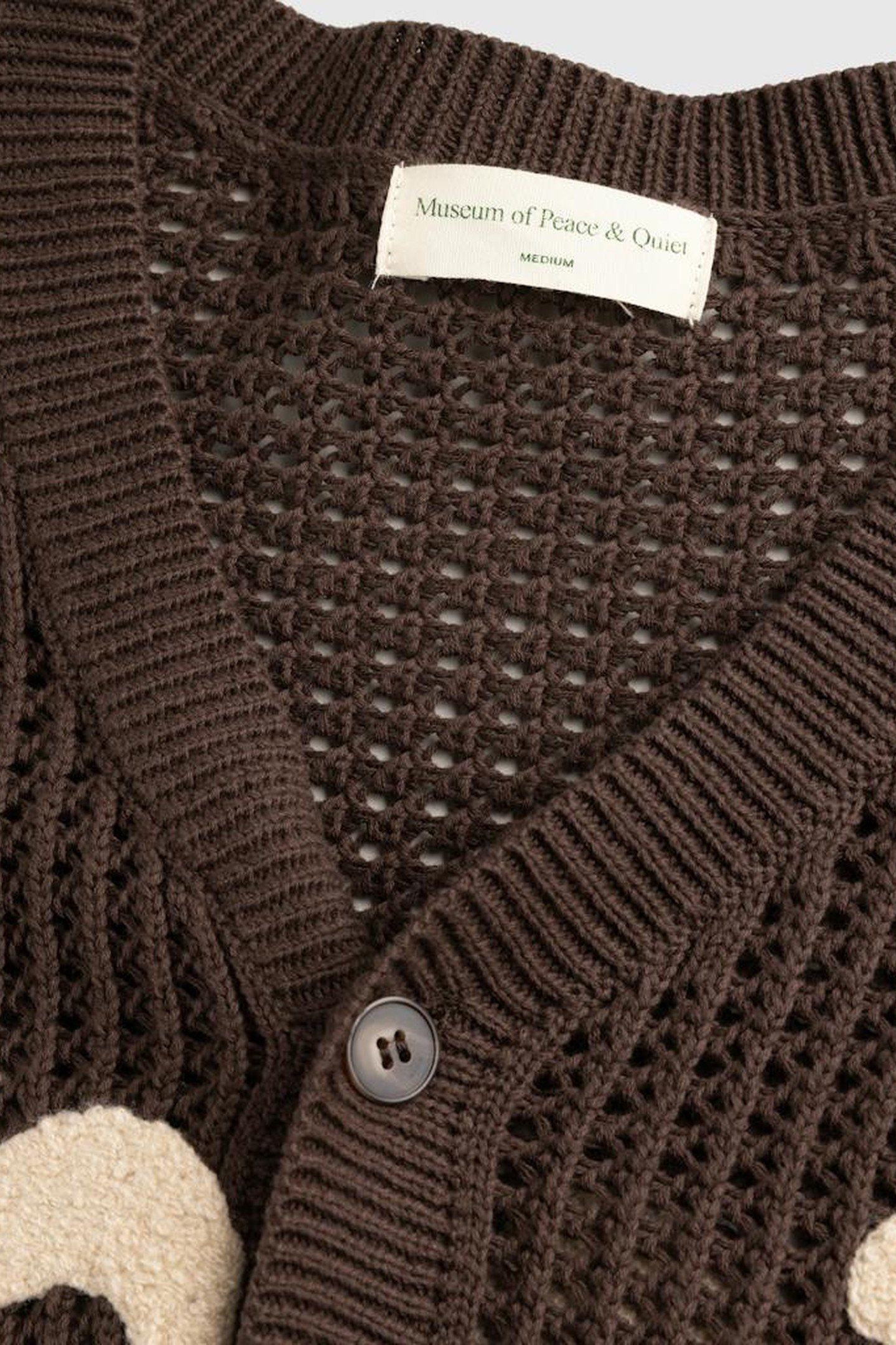 MUSEUM OF PEACE & QUIET – ETCHED CROCHET CARDIGAN 3