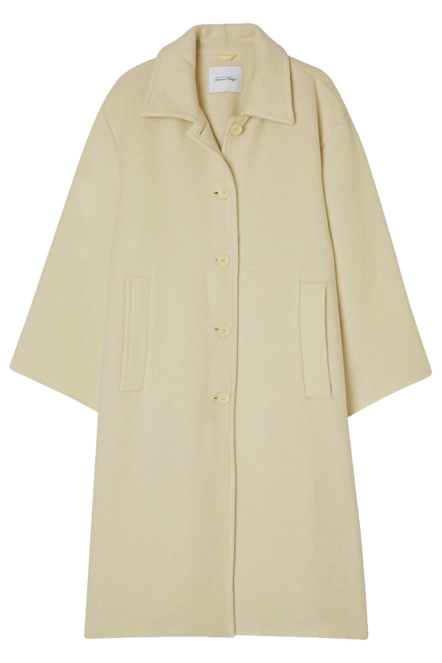 MID-LENGTH COAT WITH BUTTON-DOWN SHIRT COLLAR BOUDOIR 1