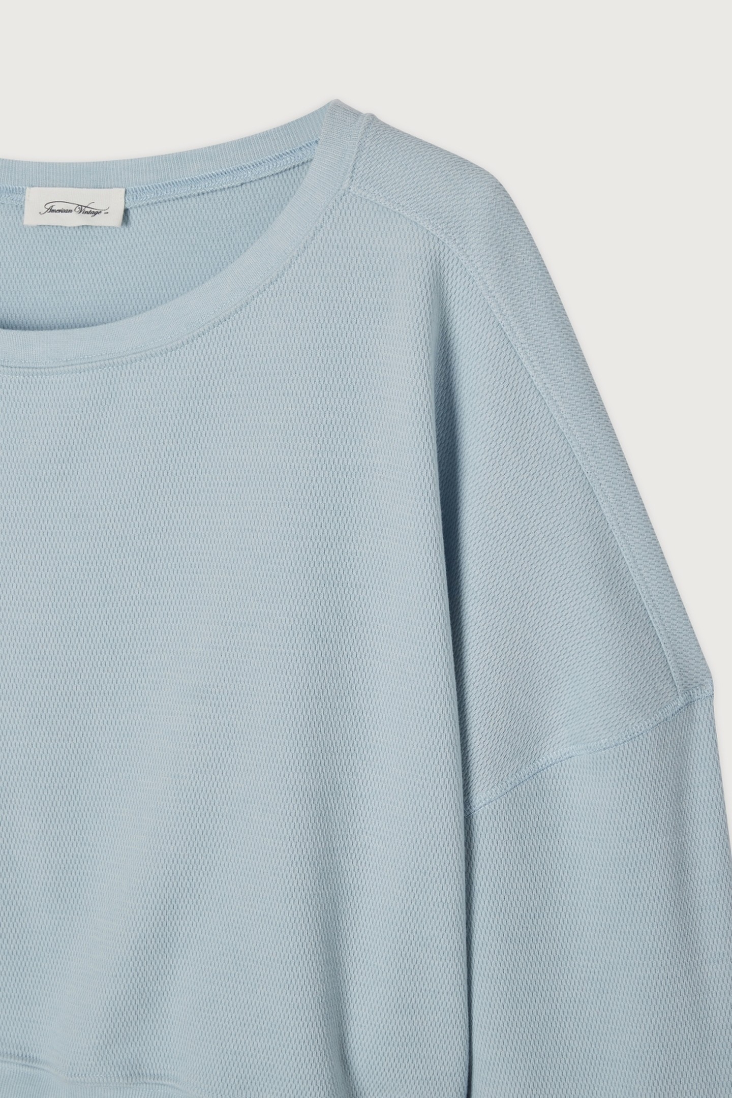 SHORT MID-LENGTH BOAT NECK SWEATSHIRT ARCTIC 2
